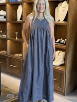 TheLoom Linen Empire Halter Dress