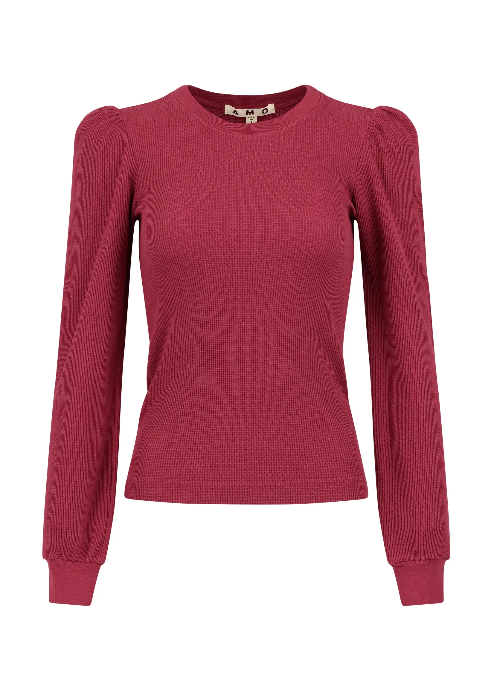 A M O Girly Thermal Shirt- Pinot