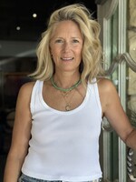 A M O Crop Rib Tank- White