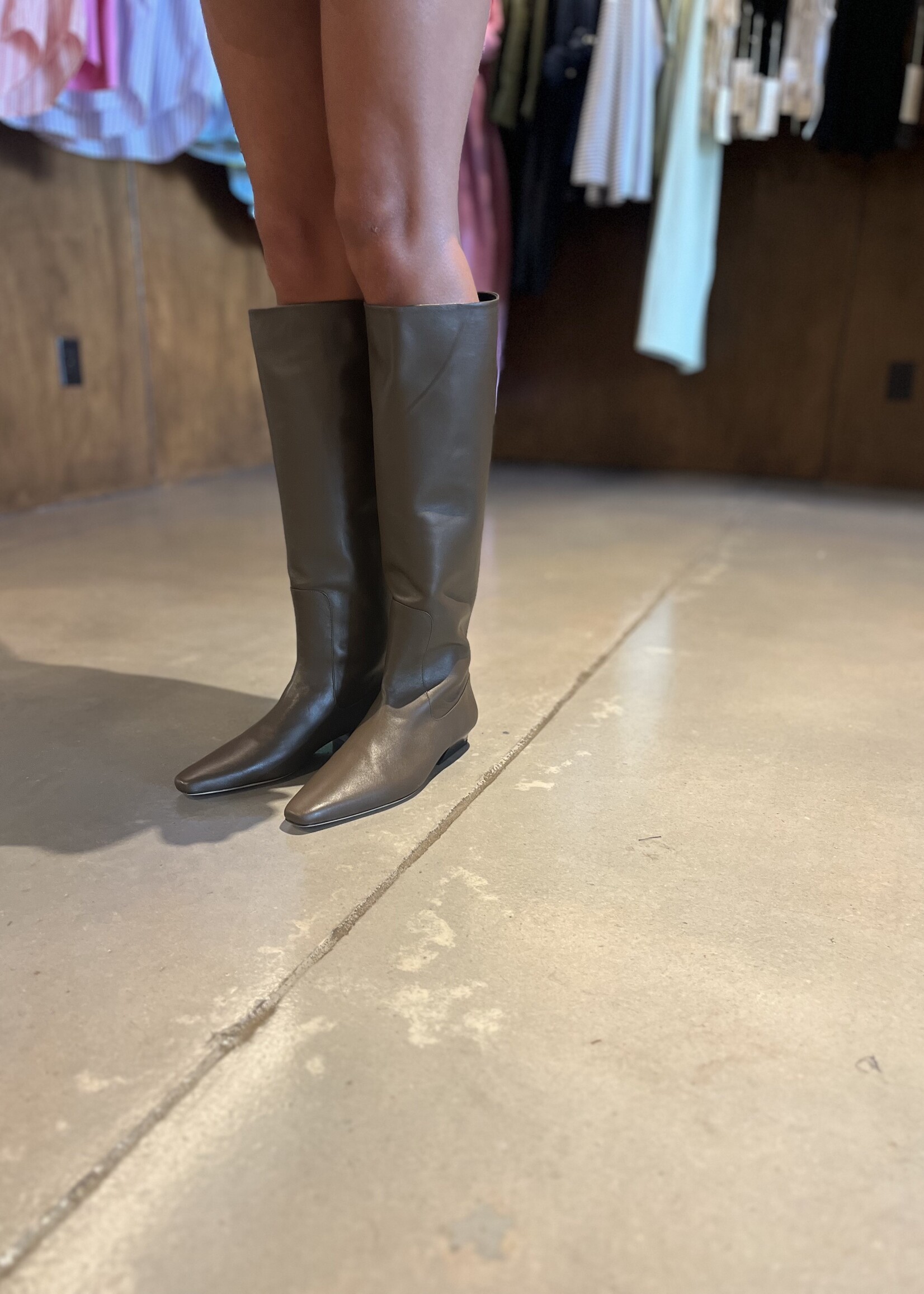 Staud Wally Flat Boot- Truffle