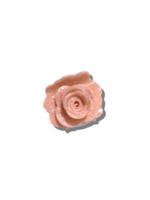 Solar Eclipse Origami Rose Flower Claw Hair Clip- Pink