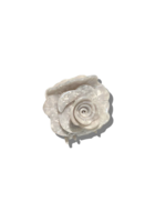 Origami Rose Flower Claw Hair Clip- White