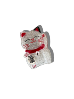 Solar Eclipse Lucky Cat Claw Hair Clip- Silver