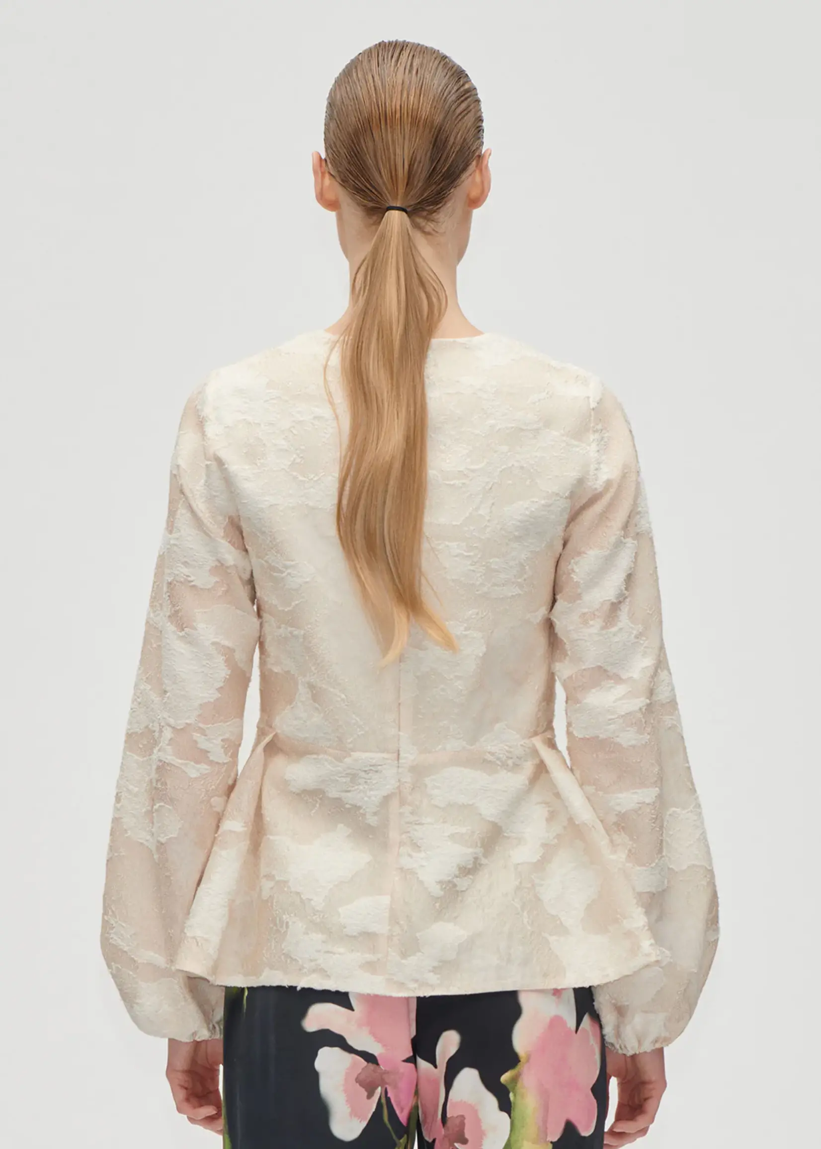 Stine Goya Romantic Ruffling Long Sleeve Top