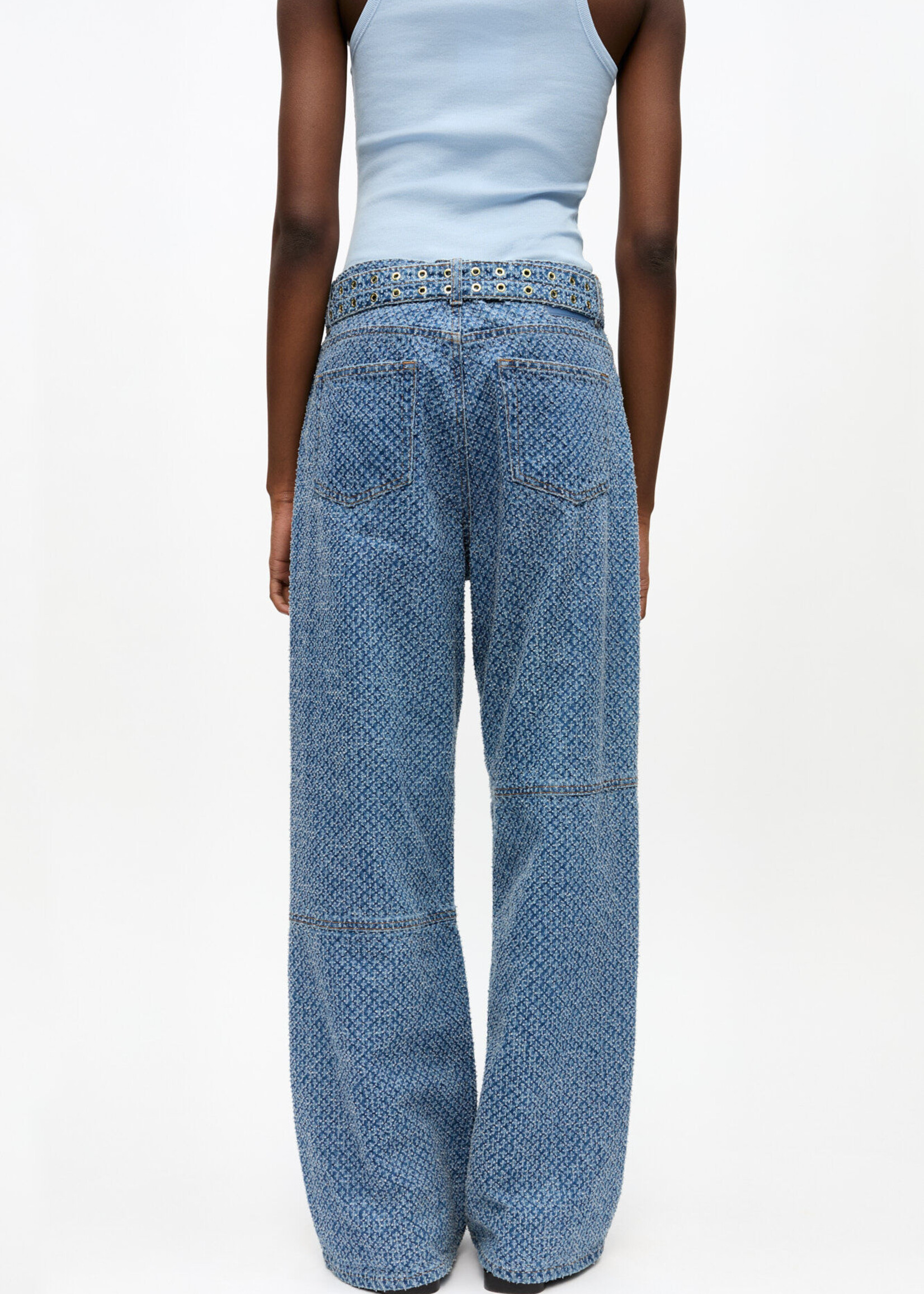 GANNI Shiny Weft Denim Izey