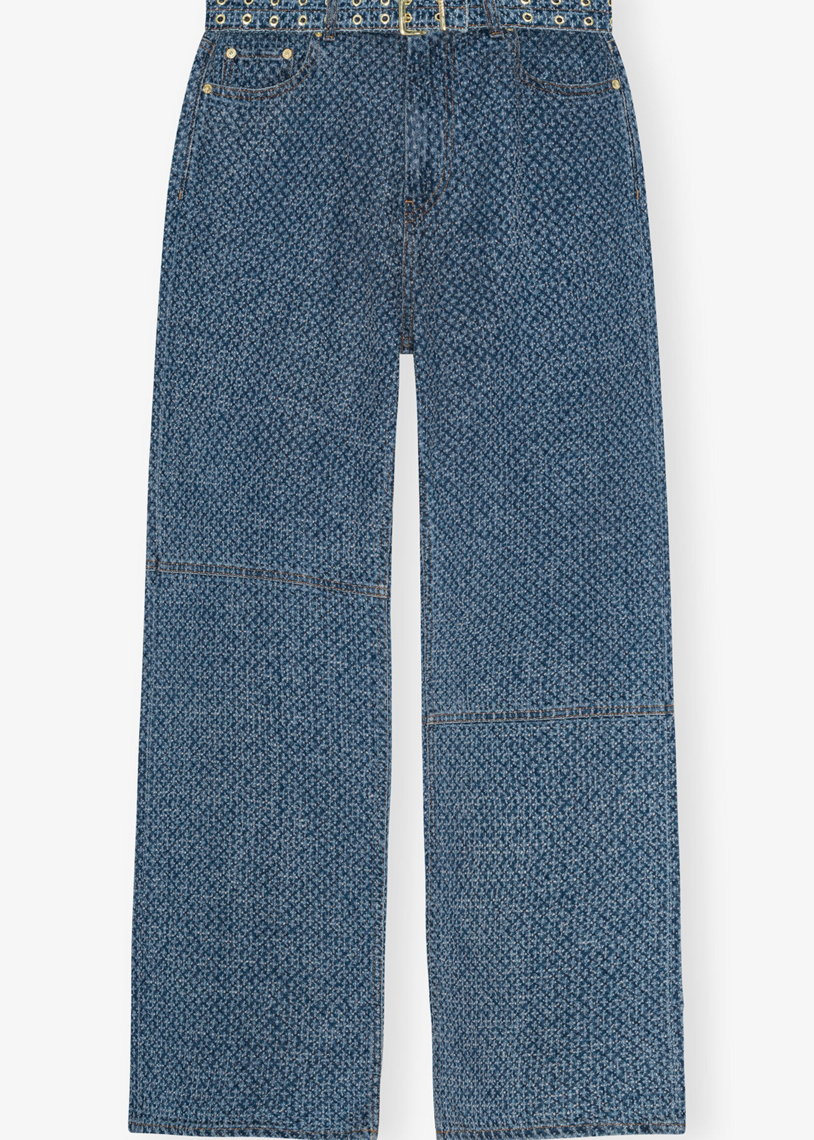 GANNI Shiny Weft Denim Izey