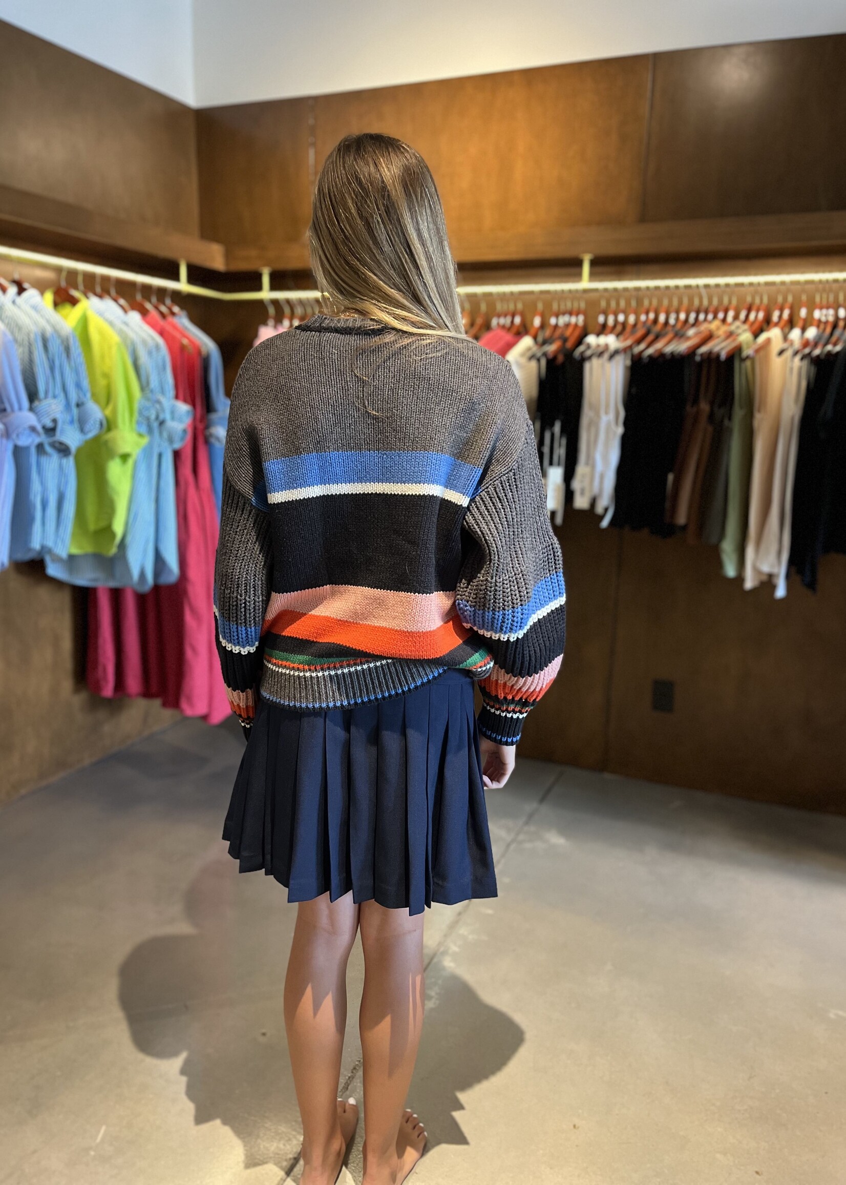 Stine Goya Belted Pleated Skirt