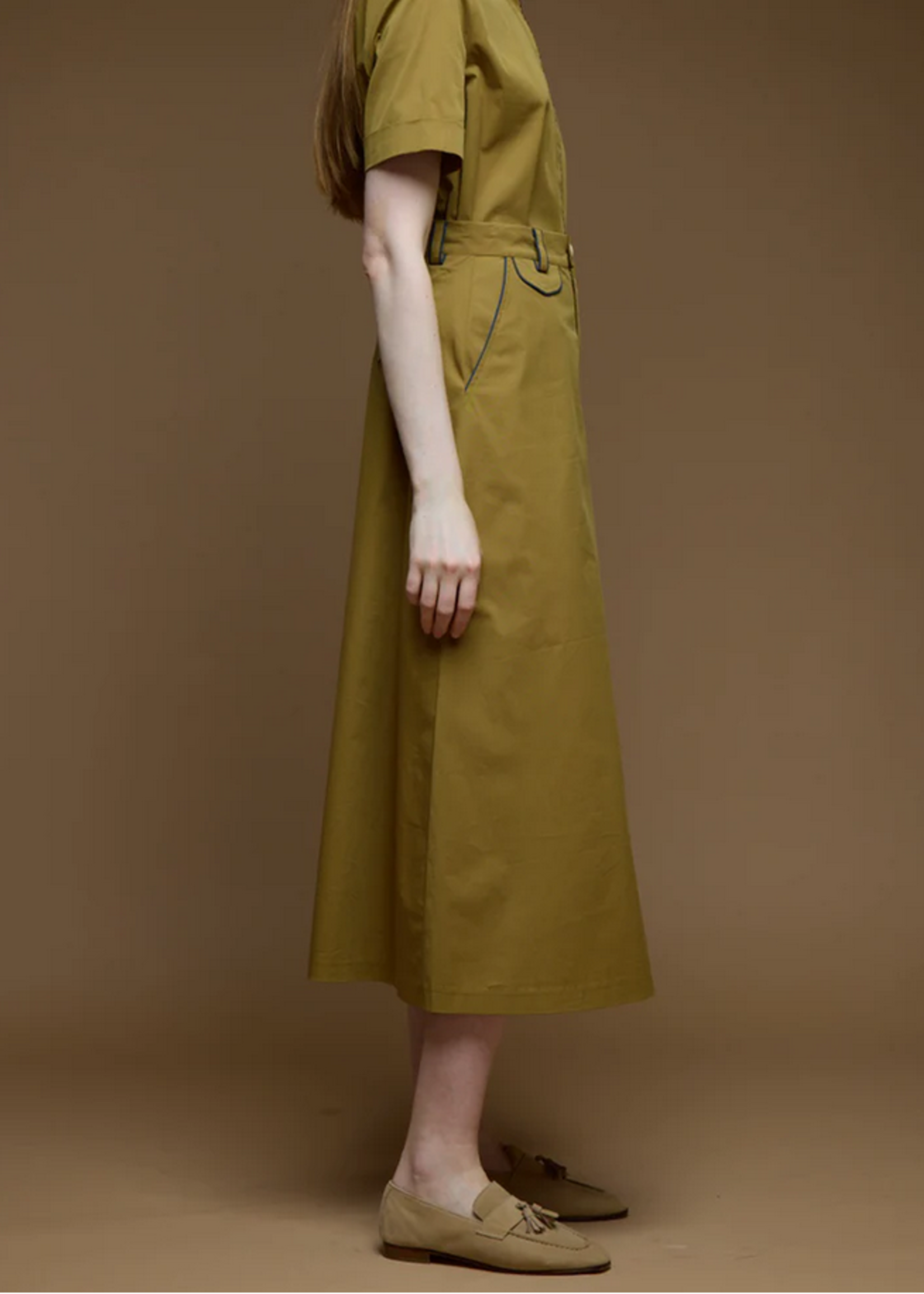 Love Binetti Edith Skirt- Olive