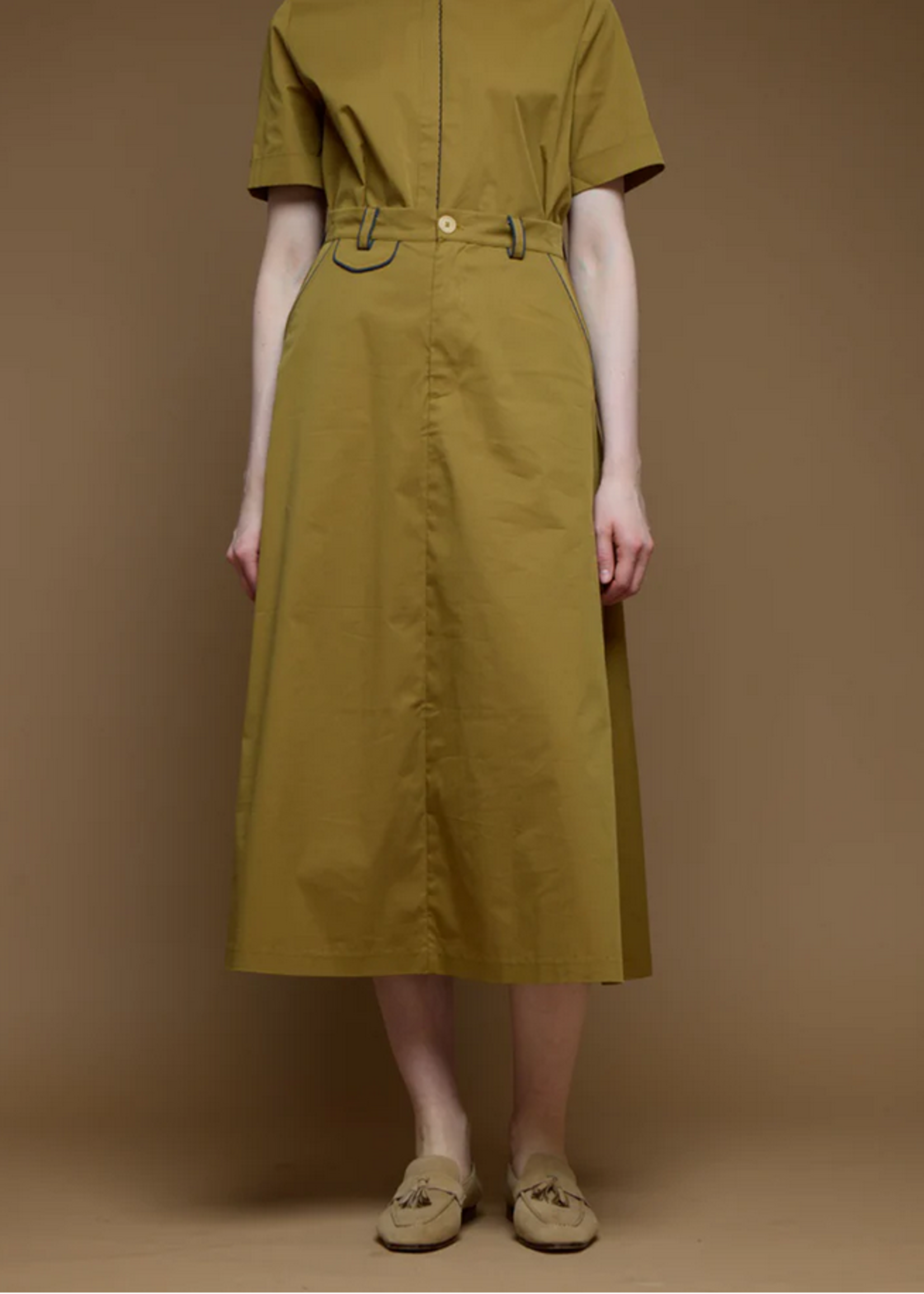 Love Binetti Edith Skirt- Olive