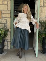 Stine Goya Romantic Ruffling Long Sleeve Top