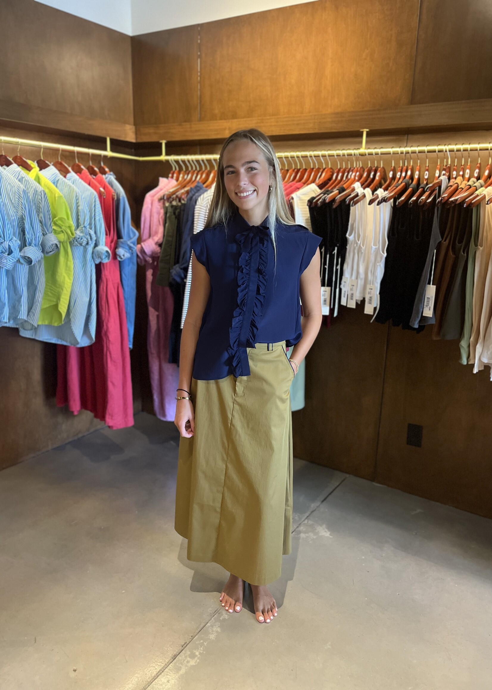 Love Binetti Edith Skirt- Olive