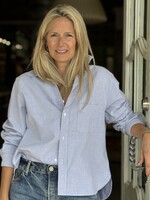 Frank & Eileen Silvio Untuckable Button- Up- Indigo Oxford