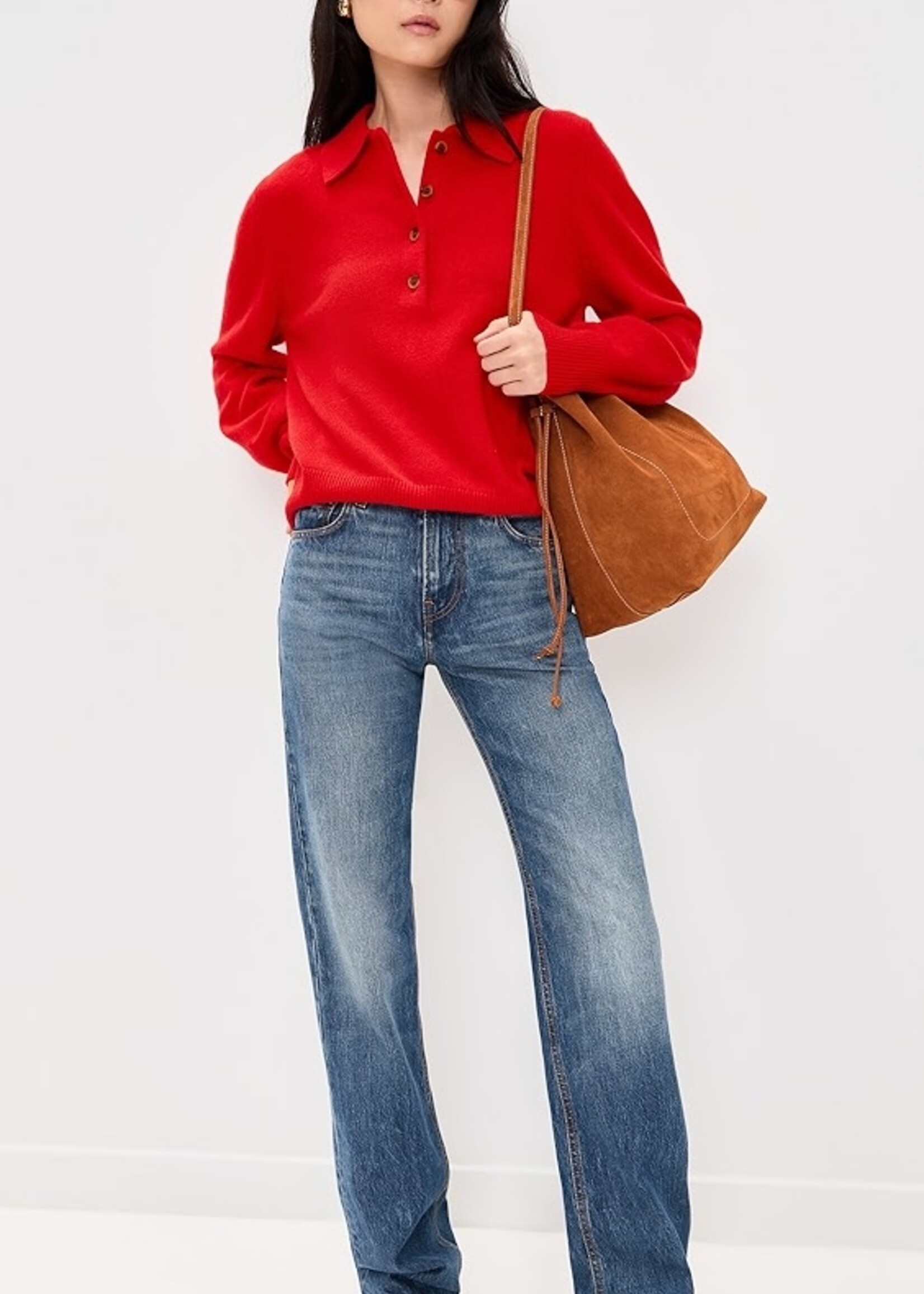 soldout.nyc The Cashmere Polo- Cherry