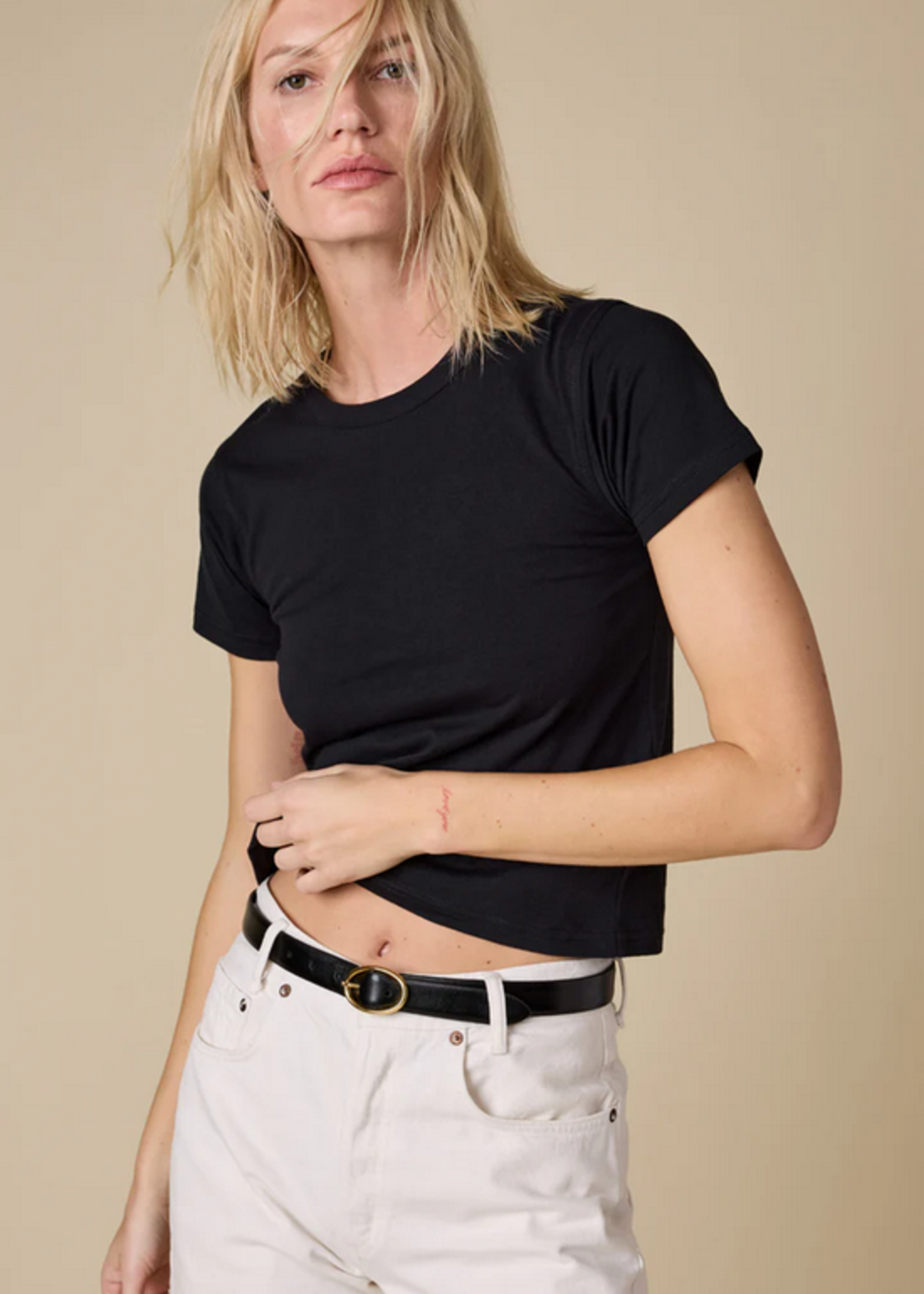 The Shrunken Perfect Tee- Black