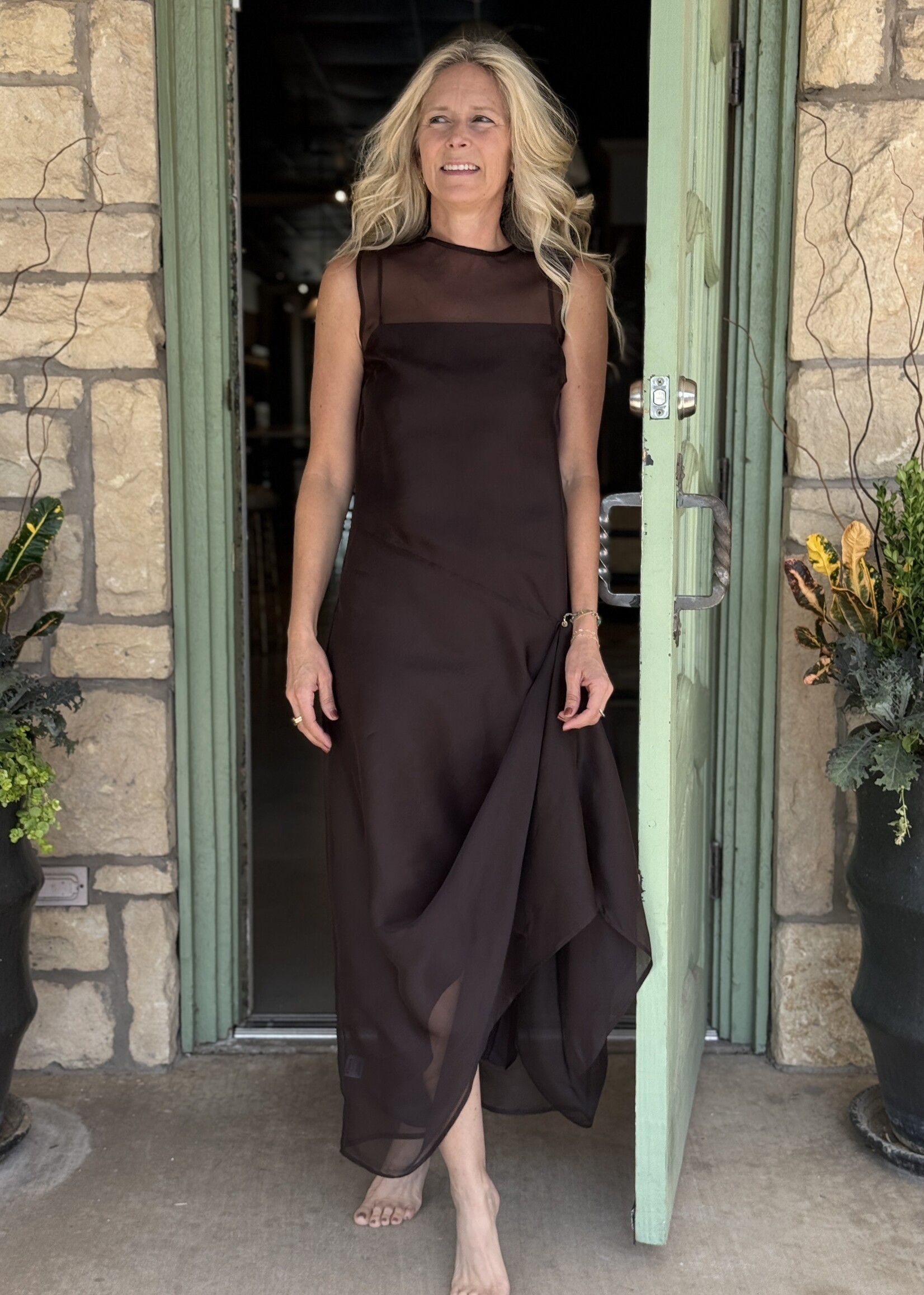 Staud Viola Dress- Earth