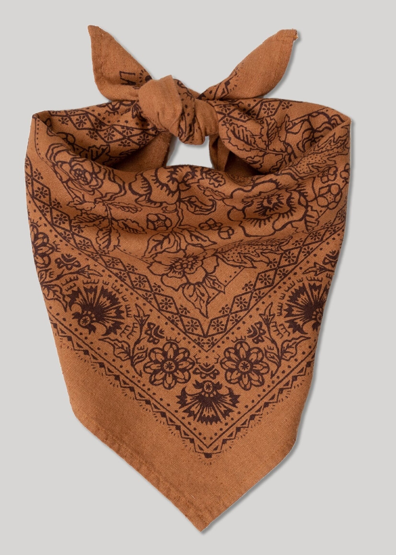 Last Chance Textiles Natural Dye Silk Bandana- Golden Oak