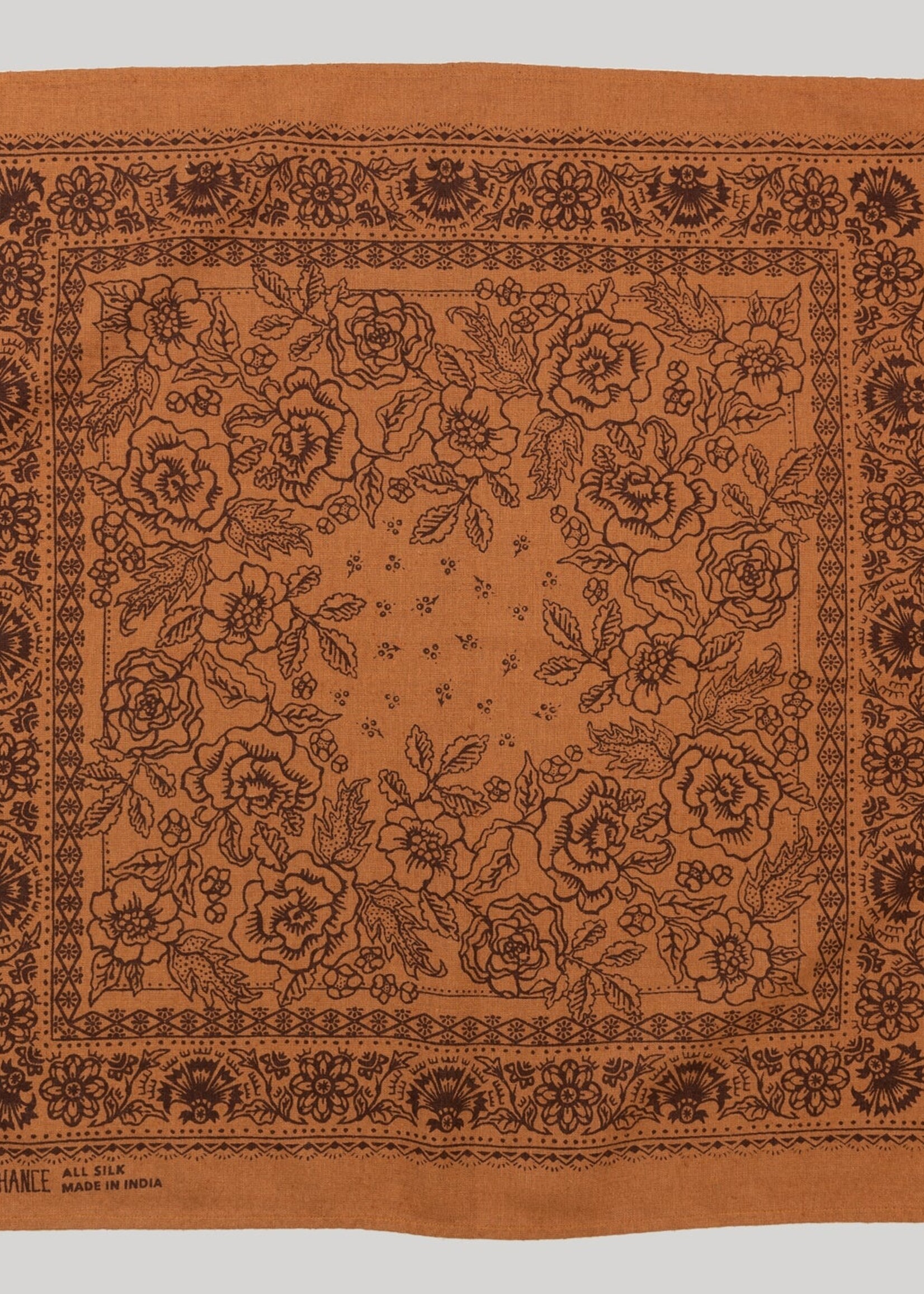 Last Chance Textiles Natural Dye Silk Bandana- Golden Oak