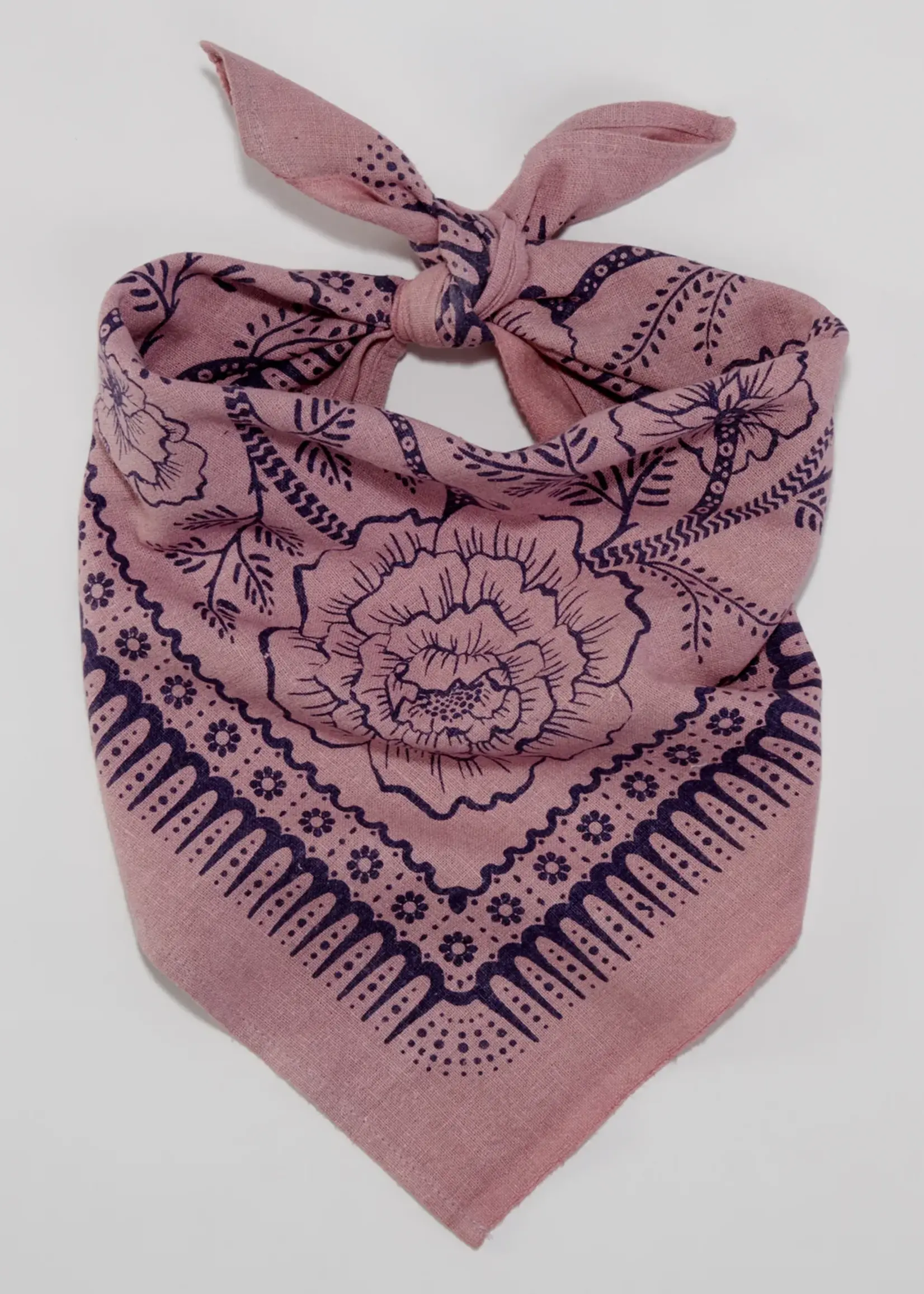 Last Chance Textiles Natural Dye Silk Bandana- Viola