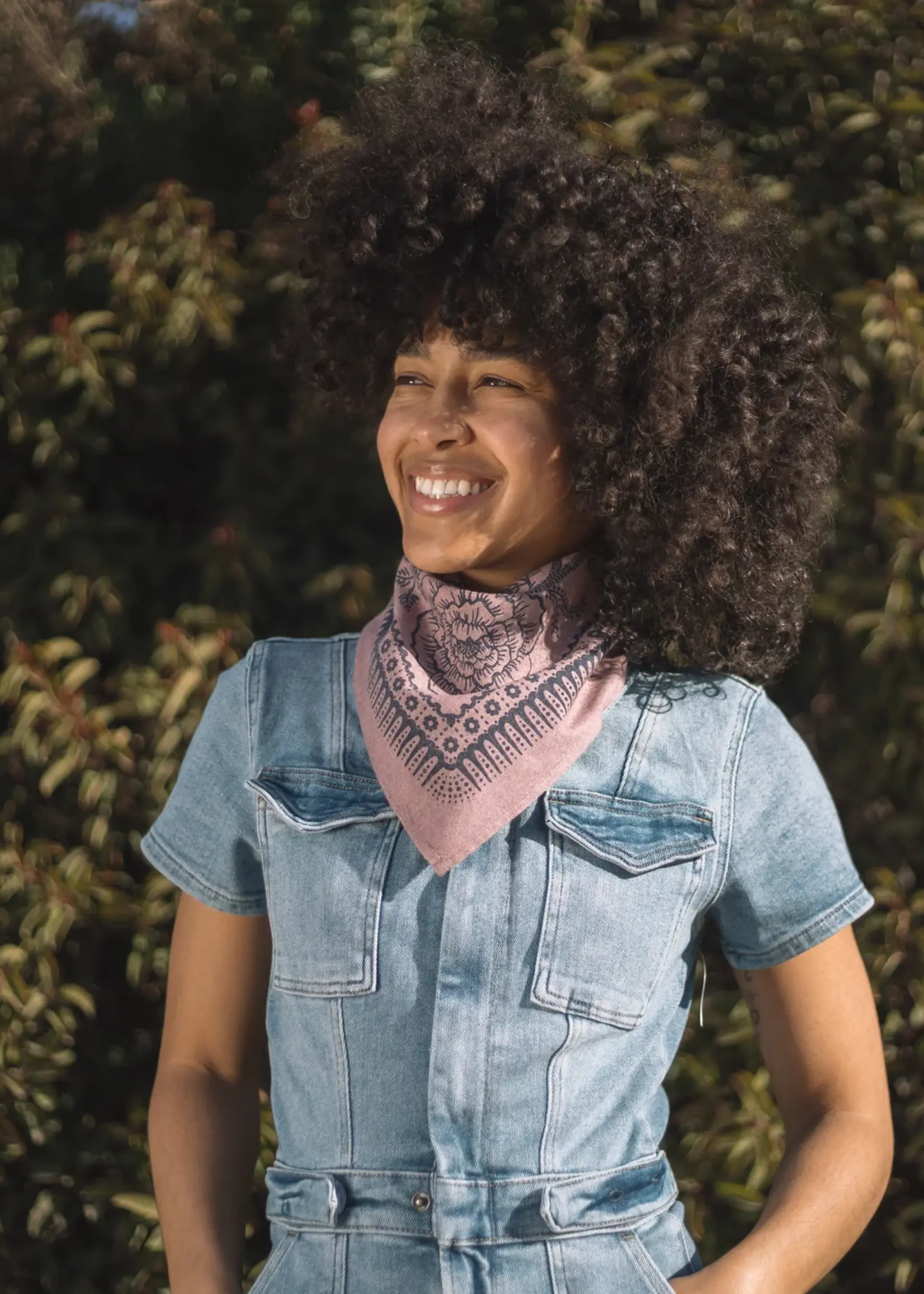 Last Chance Textiles Natural Dye Silk Bandana- Viola