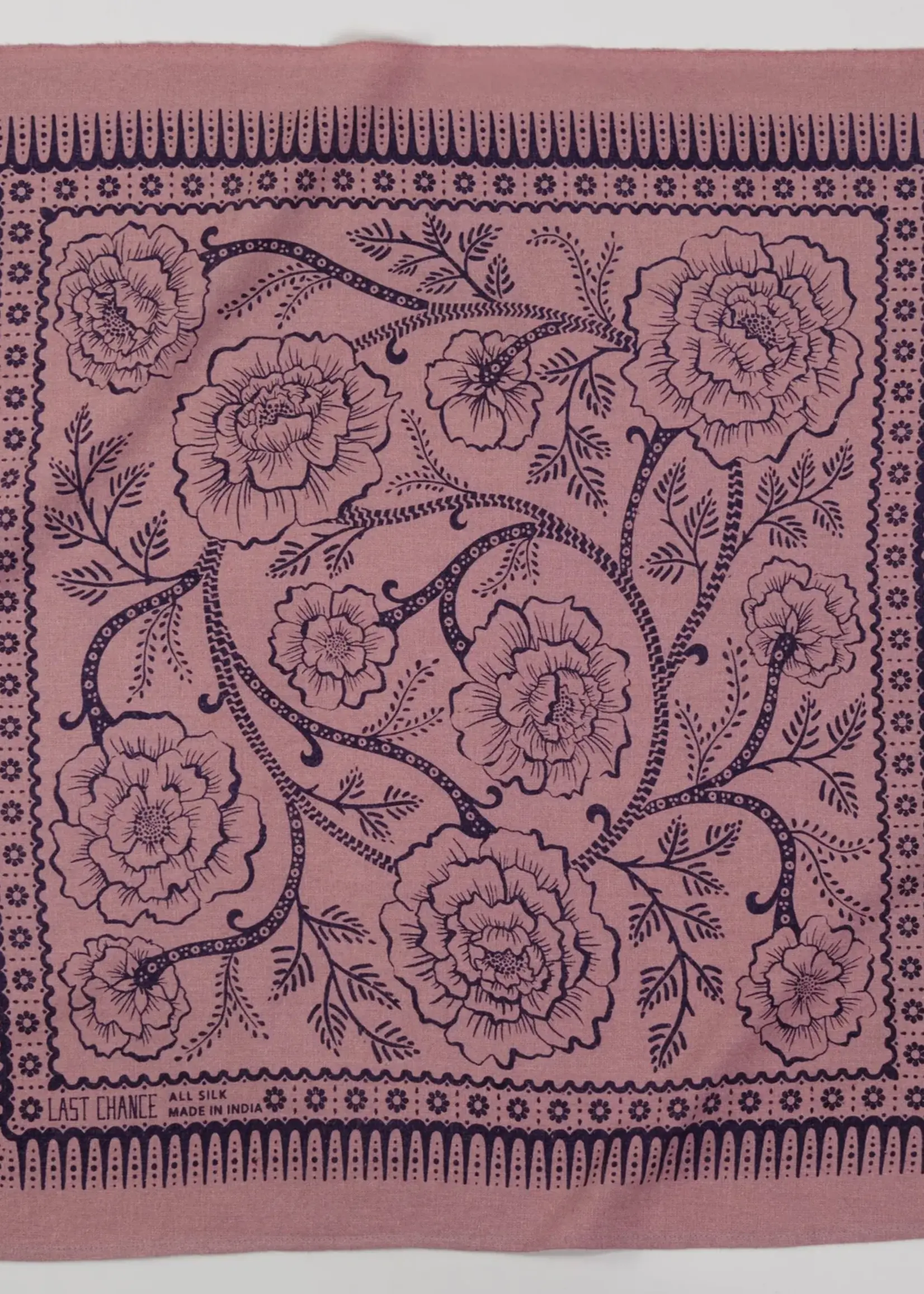 Last Chance Textiles Natural Dye Silk Bandana- Viola