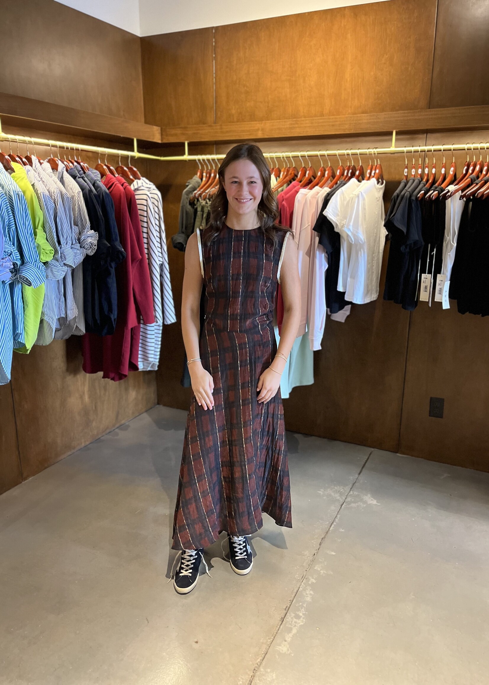 Baum und Pferdgarten Atina Dress- Dark Red Check