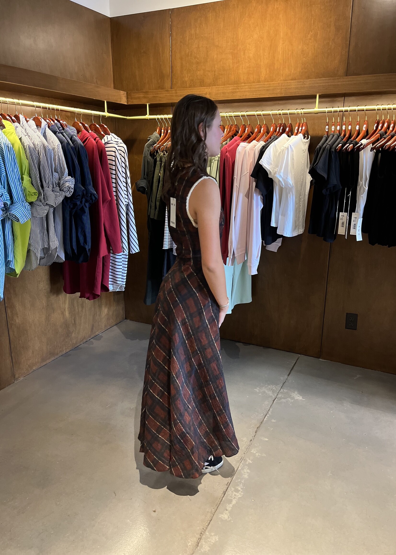 Baum und Pferdgarten Atina Dress- Dark Red Check