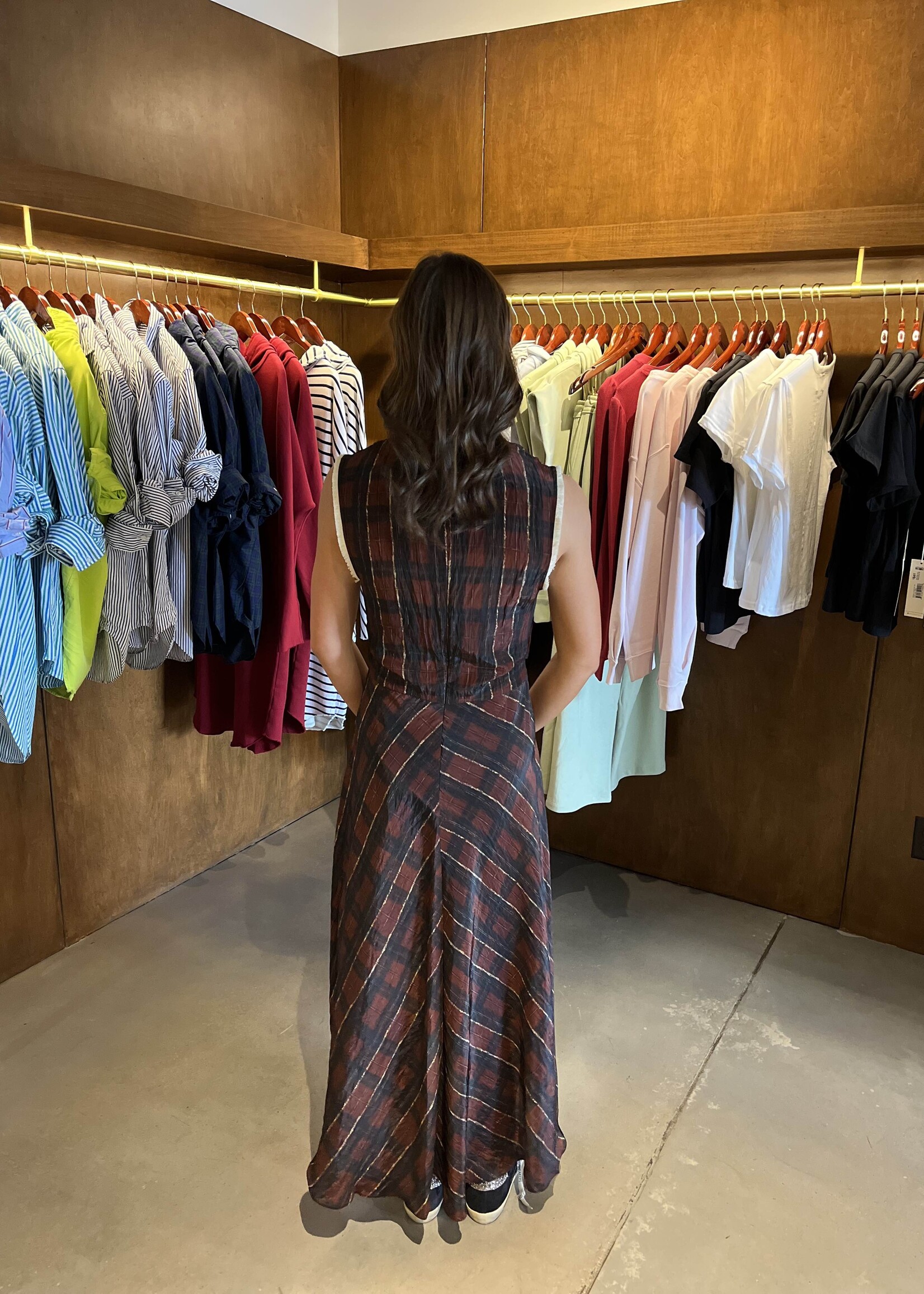 Baum und Pferdgarten Atina Dress- Dark Red Check