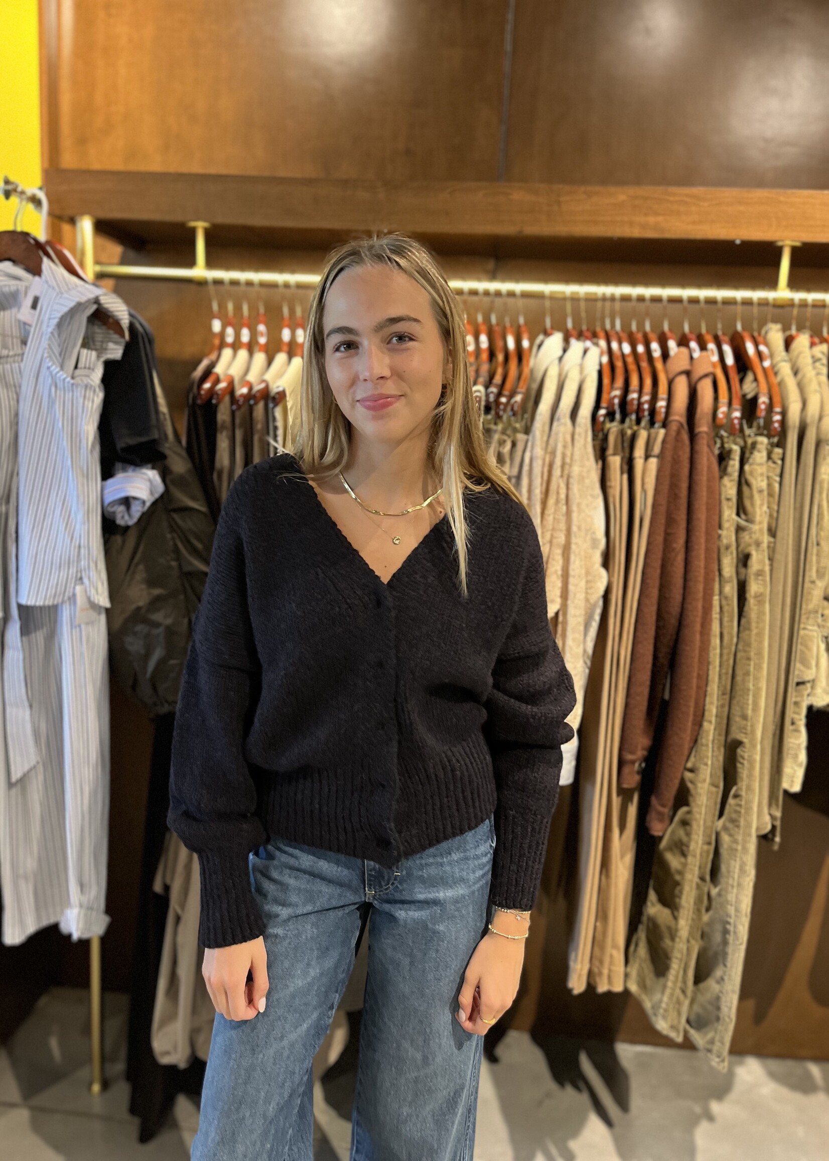 Susanne Bommer V-Shape Cardigan- Blue Moon