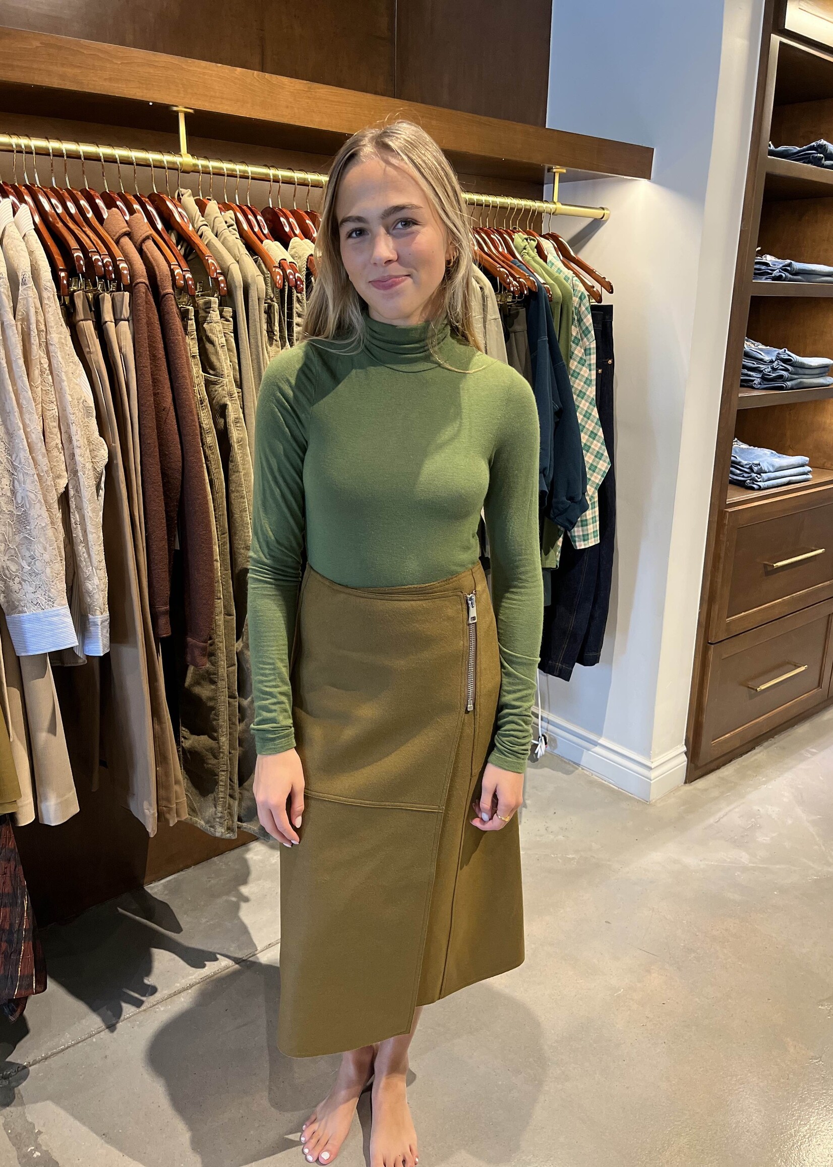 Tela Matilde Sweater- Grass Green