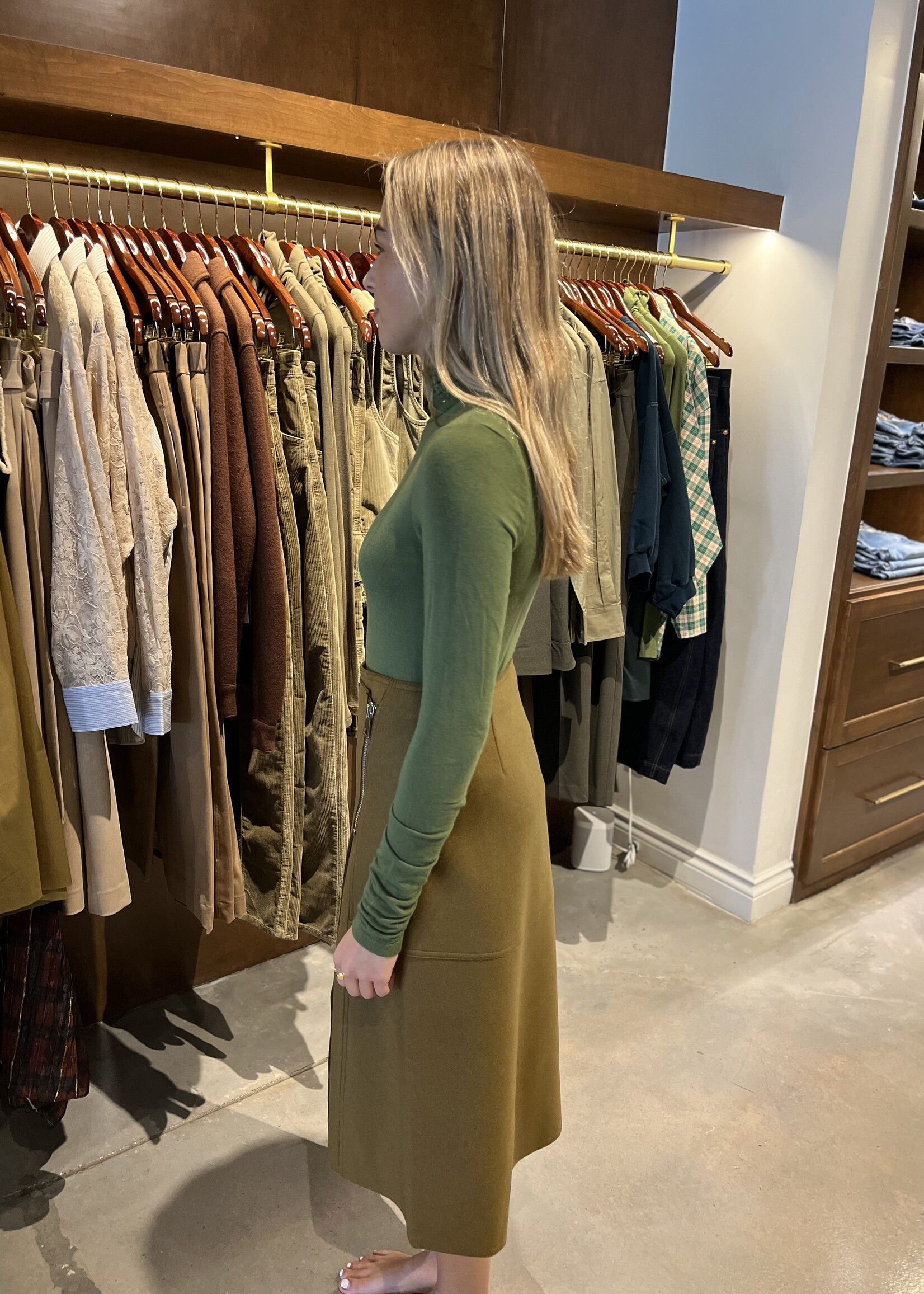 Tela Matilde Sweater- Grass Green