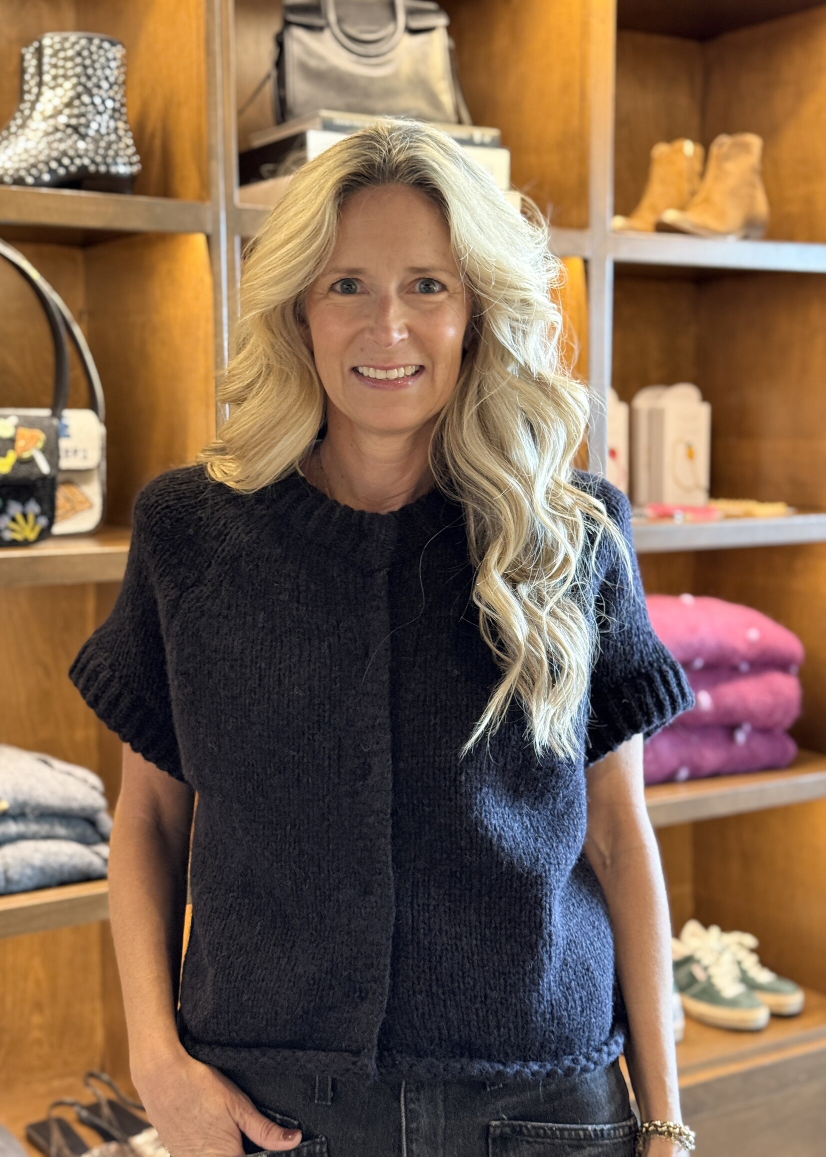 Susanne Bommer 1/2 Sleeve Loose Cardigan