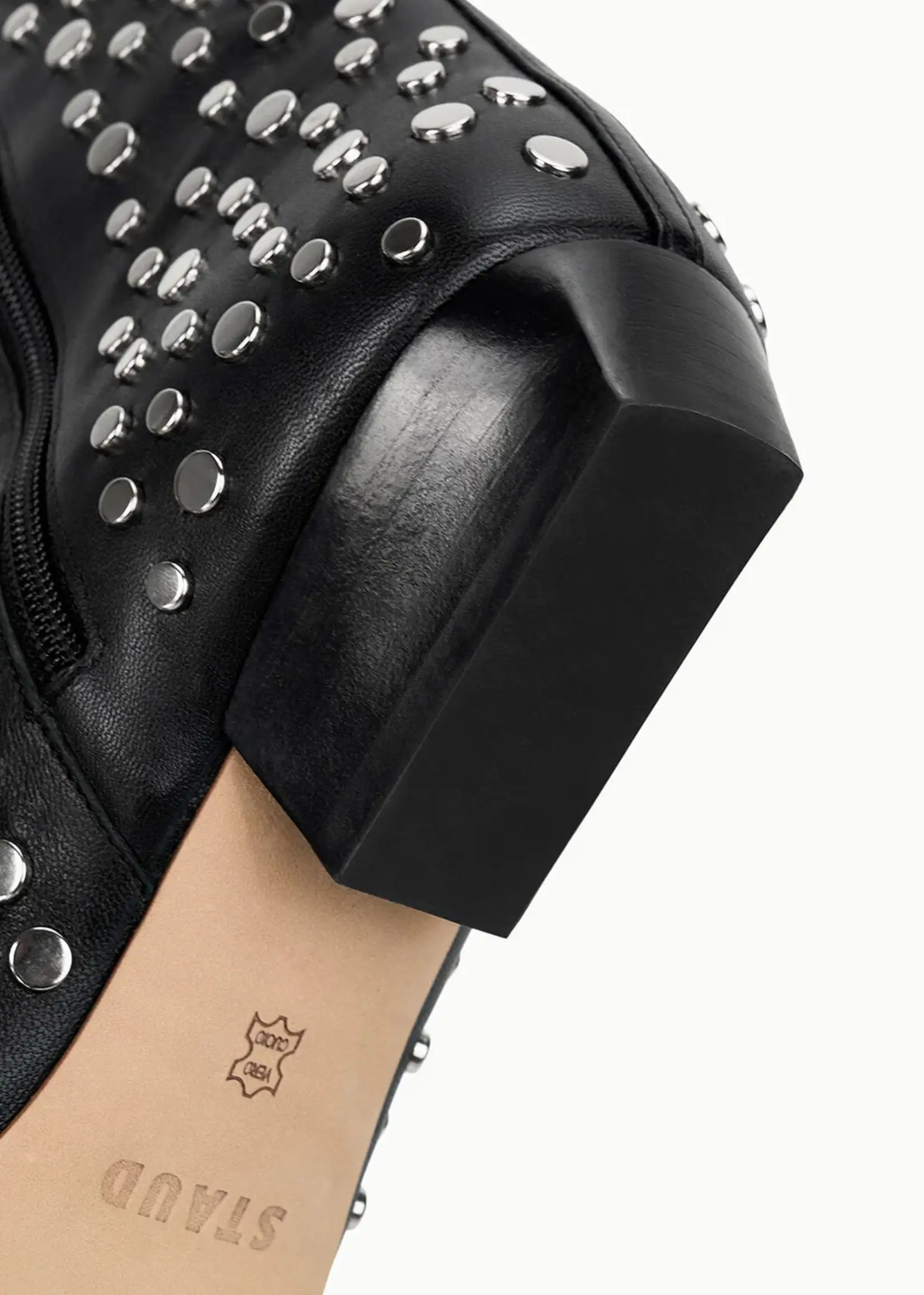 Staud Wally Flat Ankle Boot- Rivets