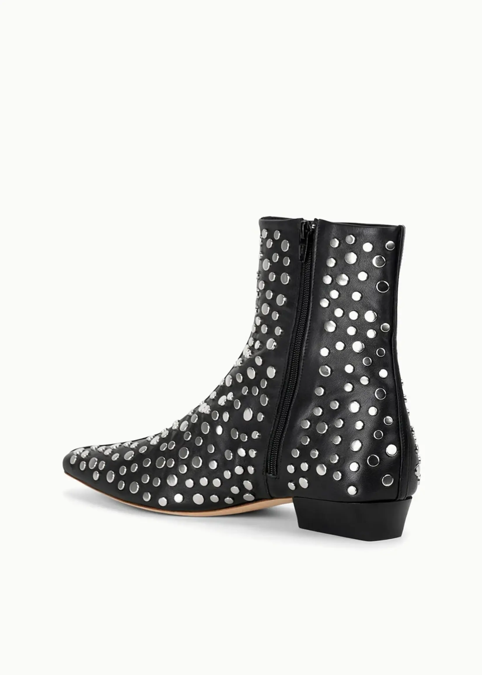 Staud Wally Flat Ankle Boot- Rivets