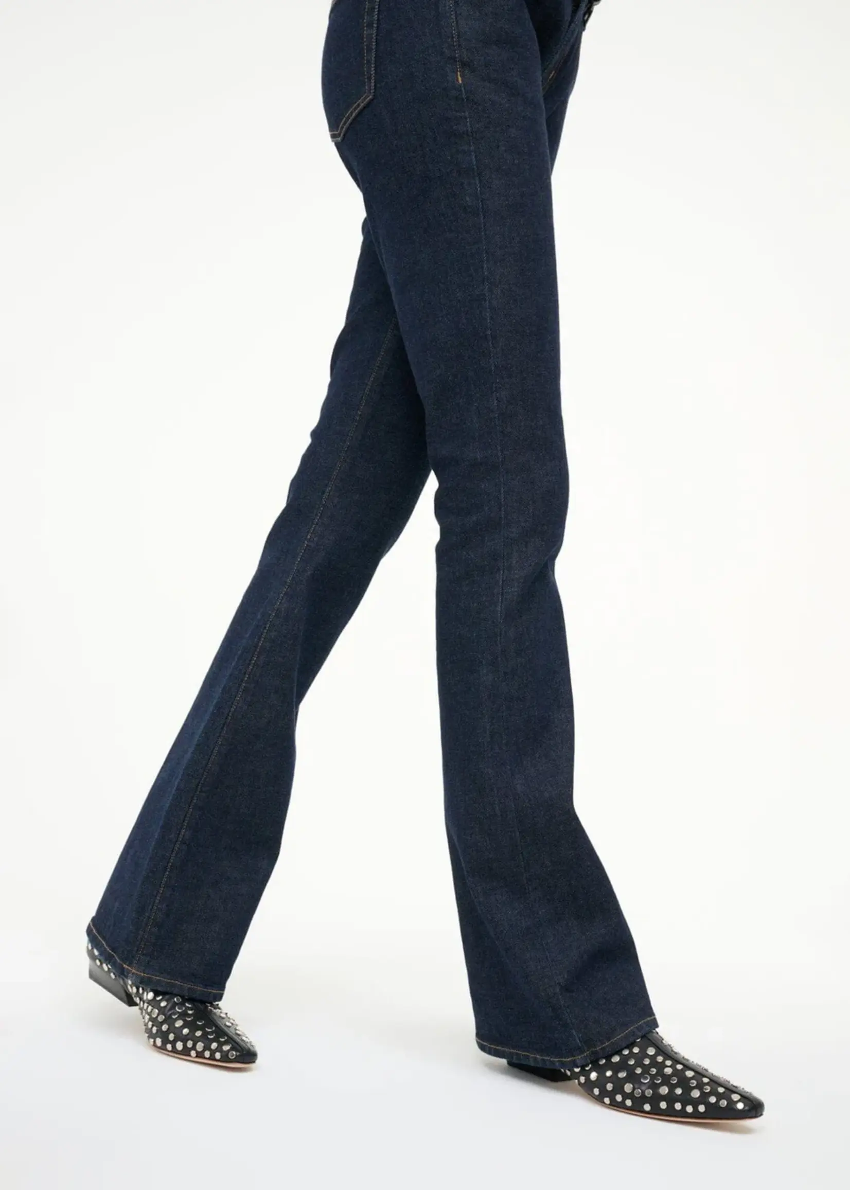 Staud Wally Flat Ankle Boot- Rivets