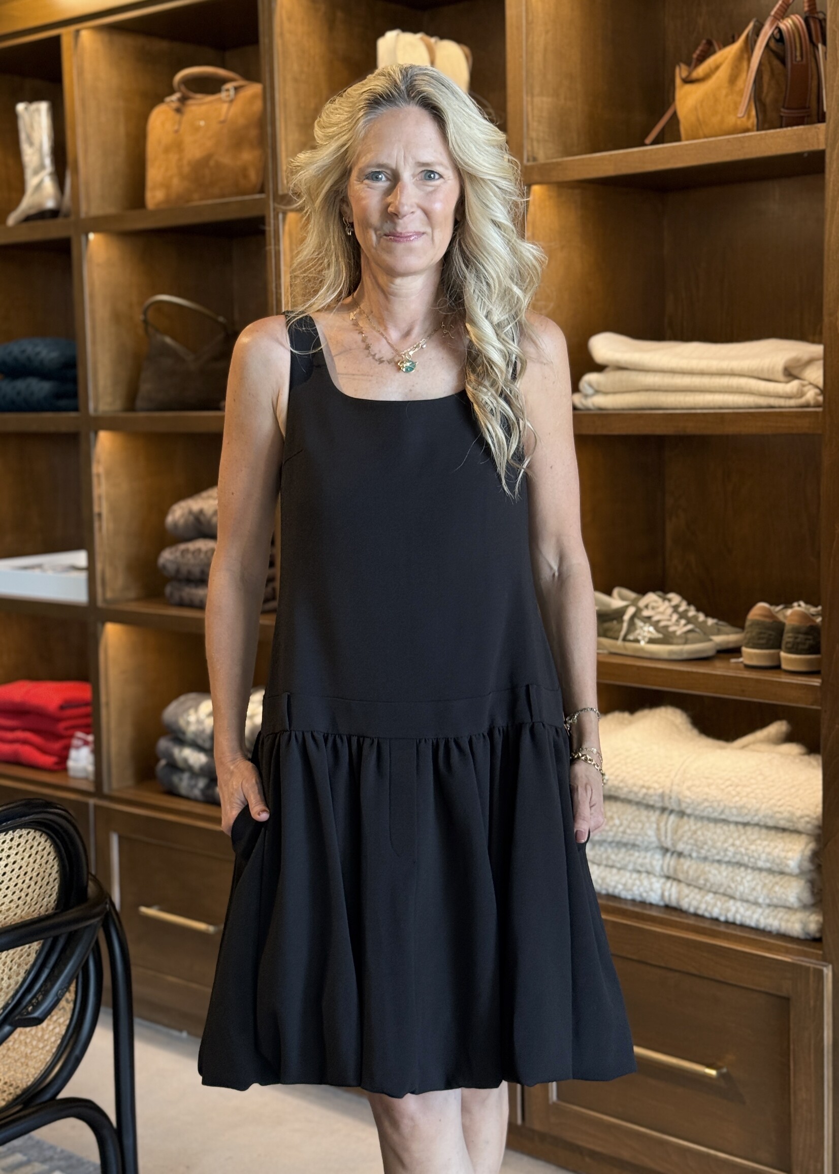 Atelier Edition Square Neck Balloon Dress