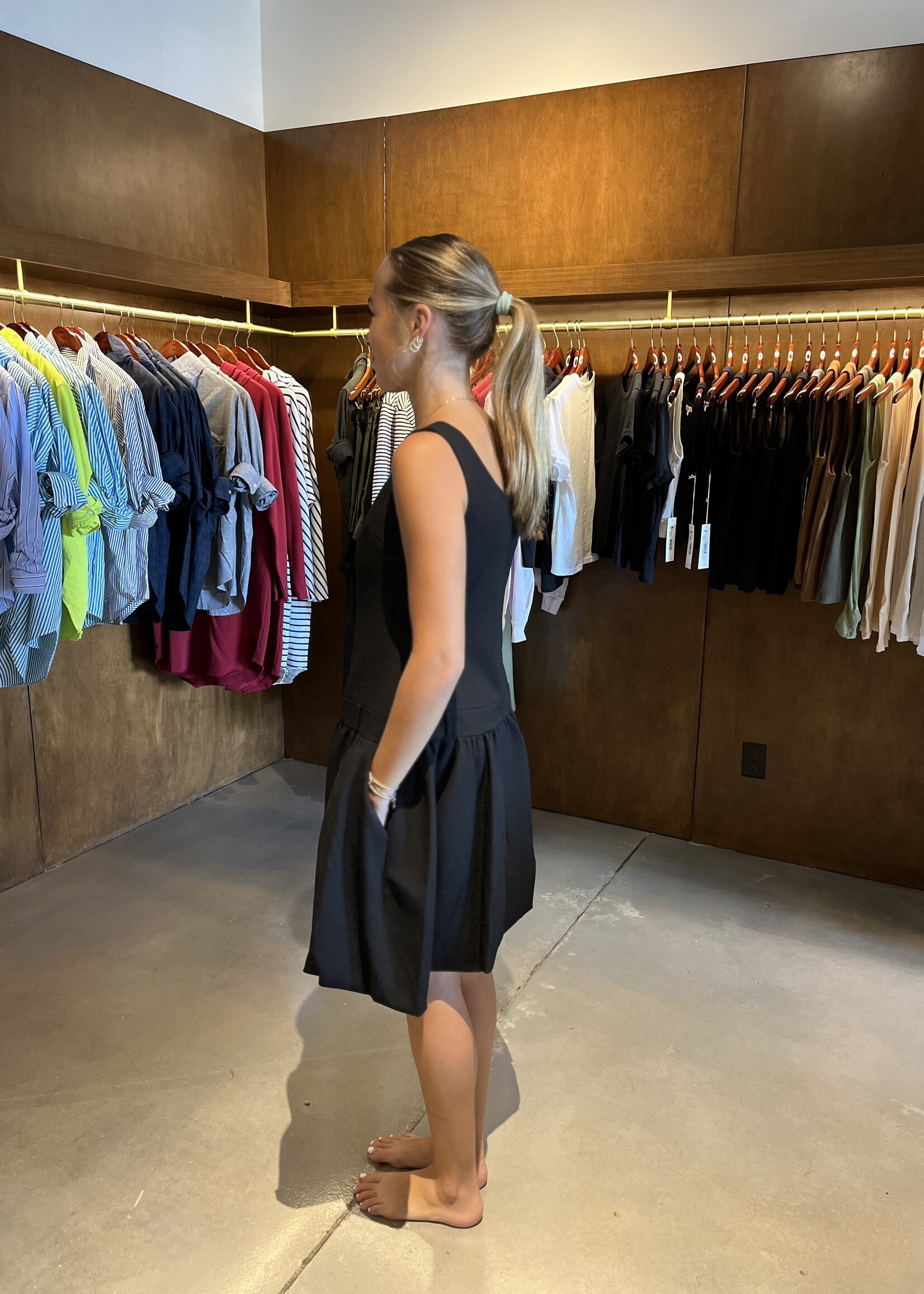 Atelier Edition Square Neck Balloon Dress