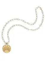 Jane Win Jewelry STRONG JW Small Pendant Coin (Rising Sun)