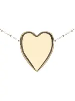 Jane Win Jewelry LOVE Tender Heart Love Pendant 16-18" Beaded Satellite Chain