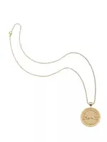 Jane Win Jewelry PROTECT FOX JW Original Pendant Gold / 18" Grande Rolo Chain