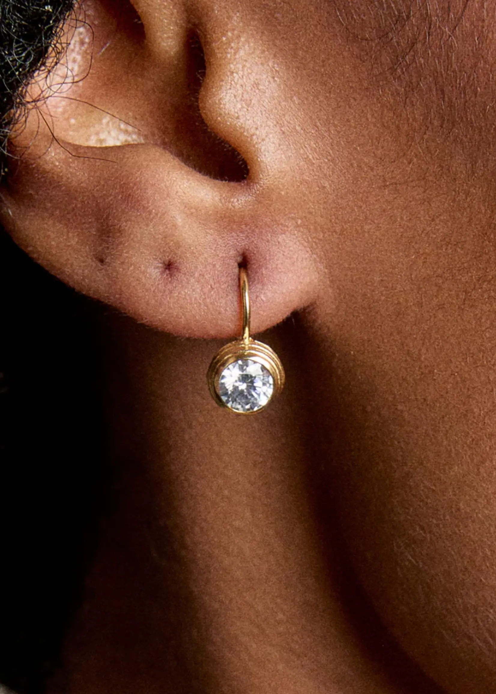 HART Jewelry Bezel Drop Earrings