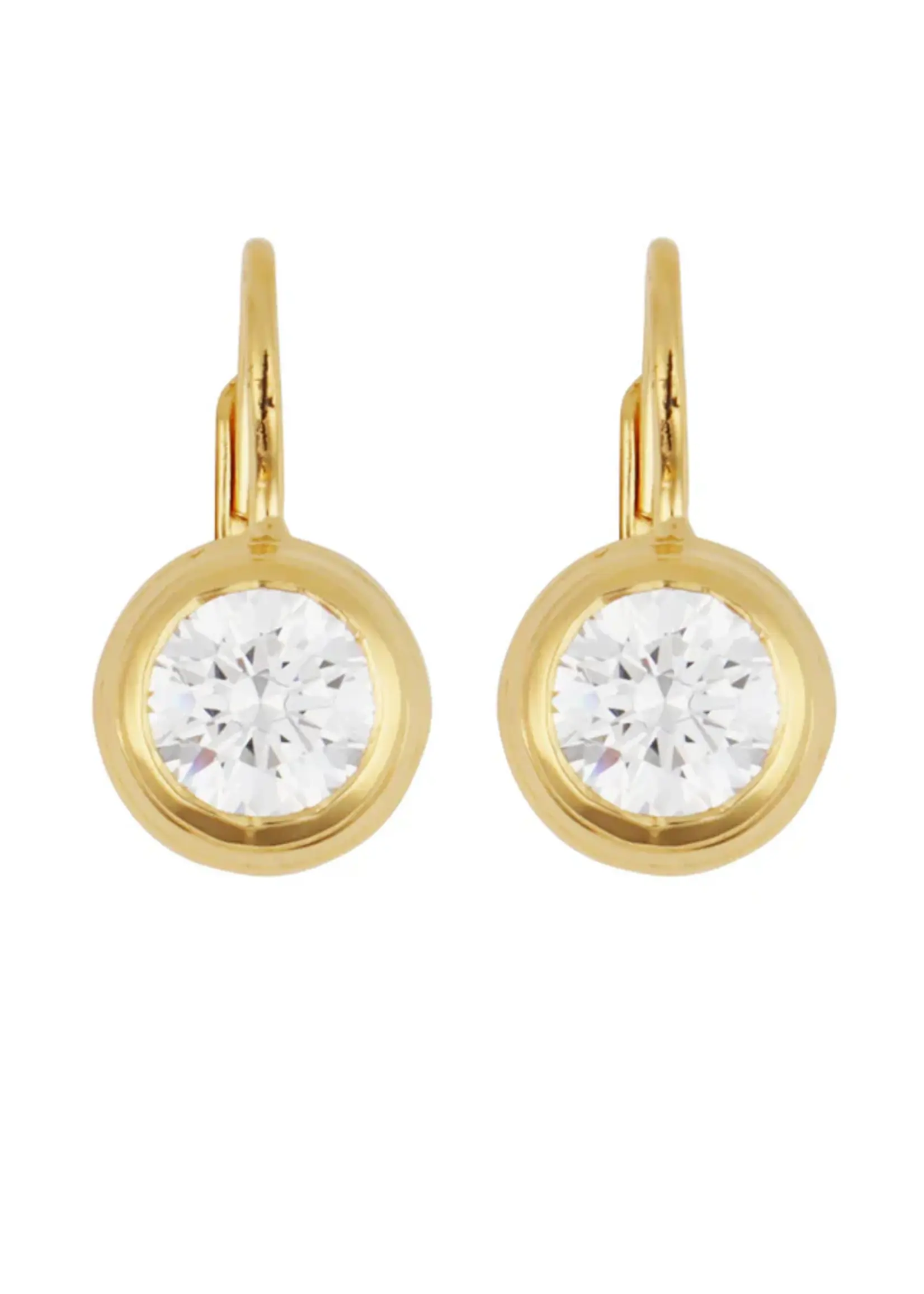 HART Jewelry Bezel Drop Earrings