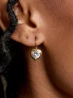 HART Jewelry Heart Bezel Drop Earrings