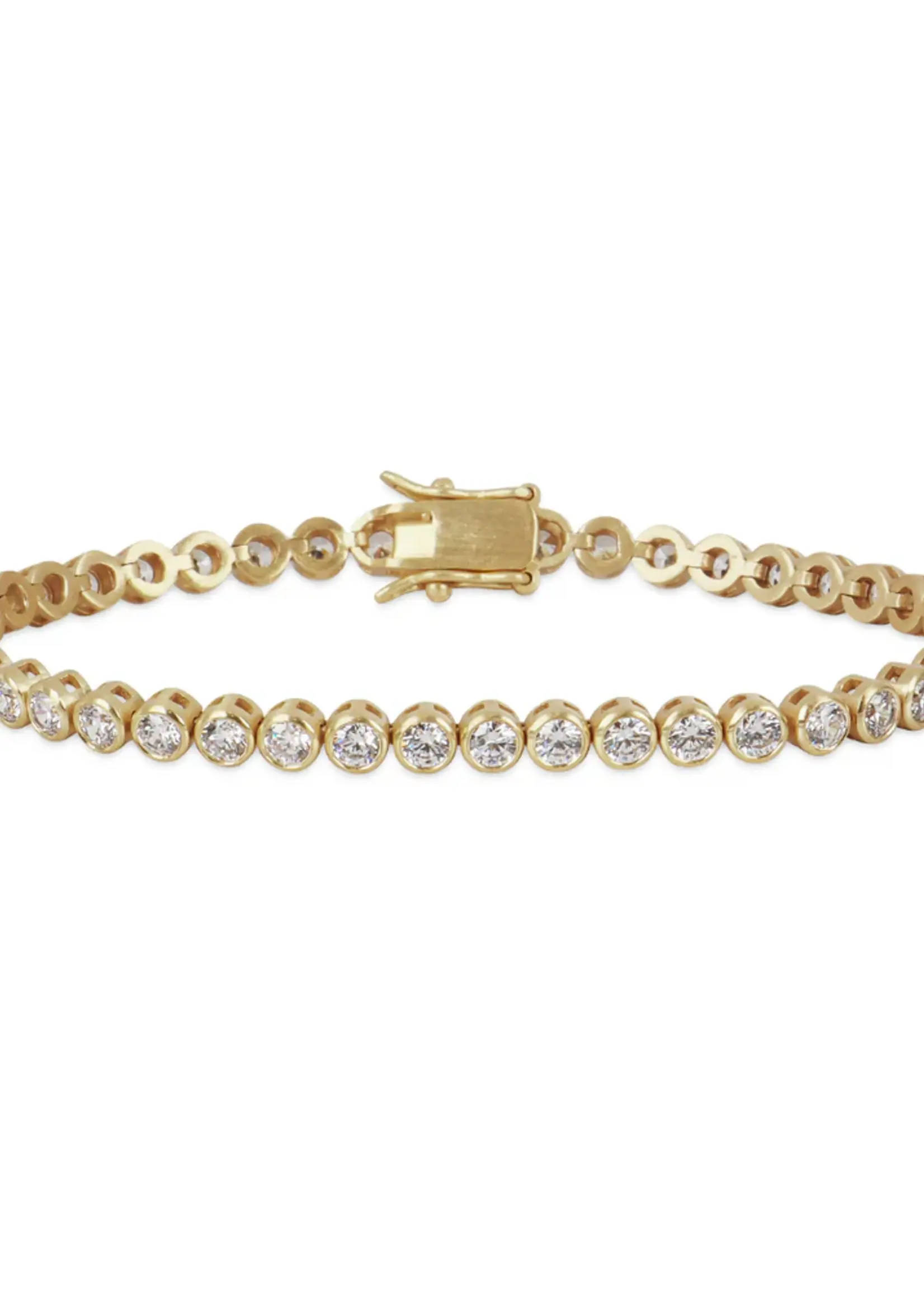 HART Jewelry Bezel Tennis Bracelet- 6.5"