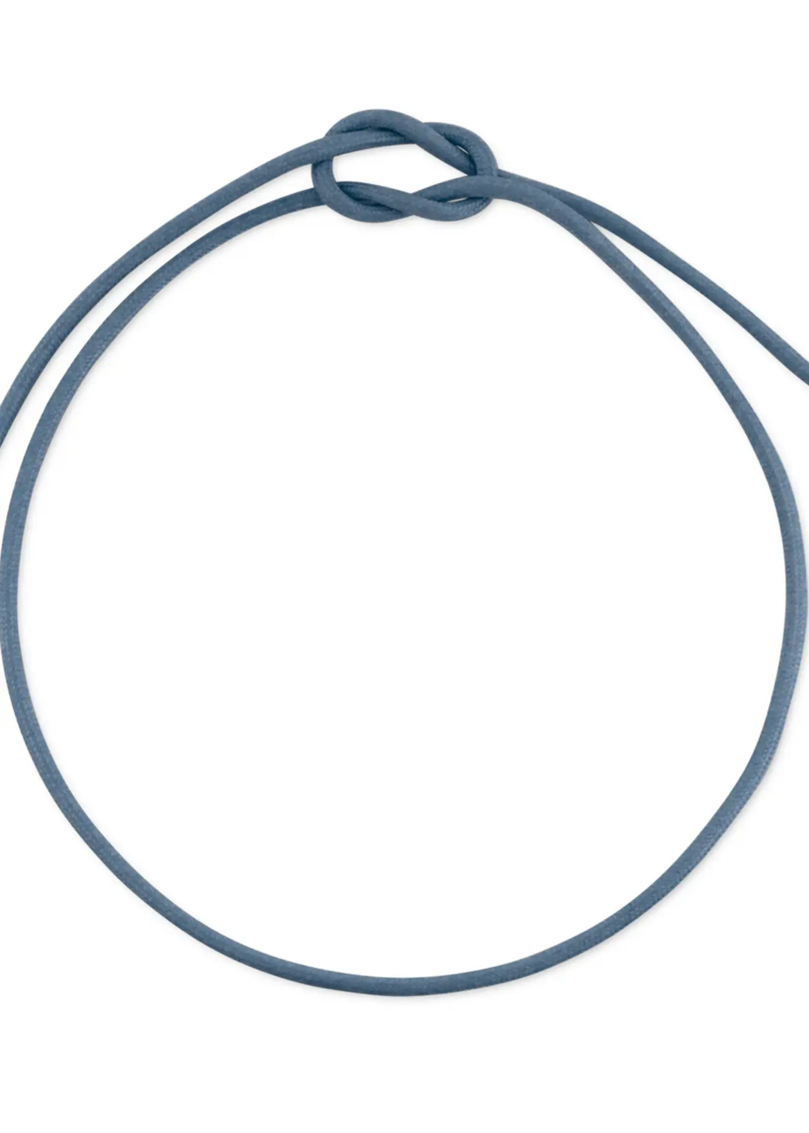 HART Jewelry Slate Blue Cord Necklace w Bezel Charm