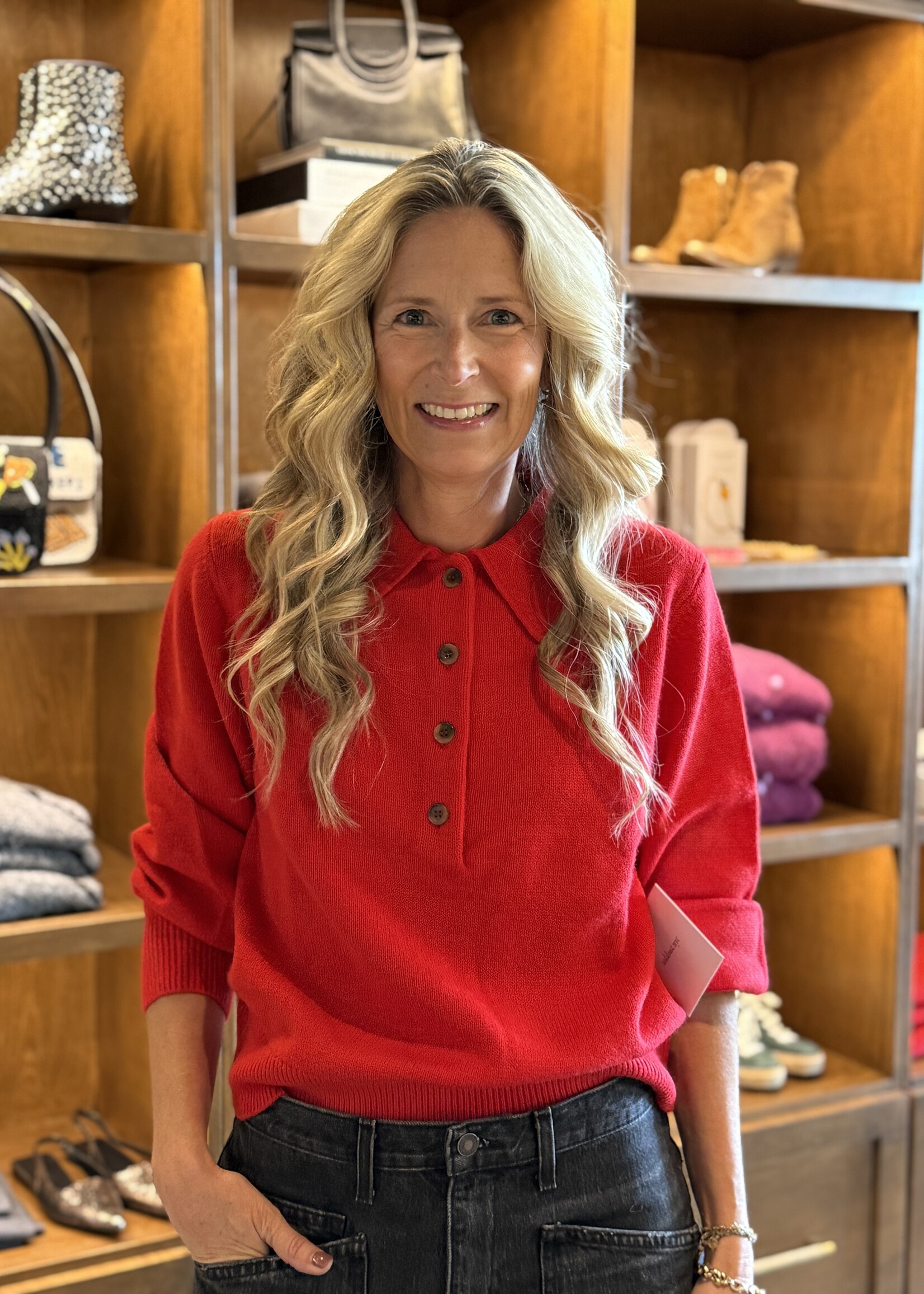 soldout.nyc The Cashmere Polo- Cherry