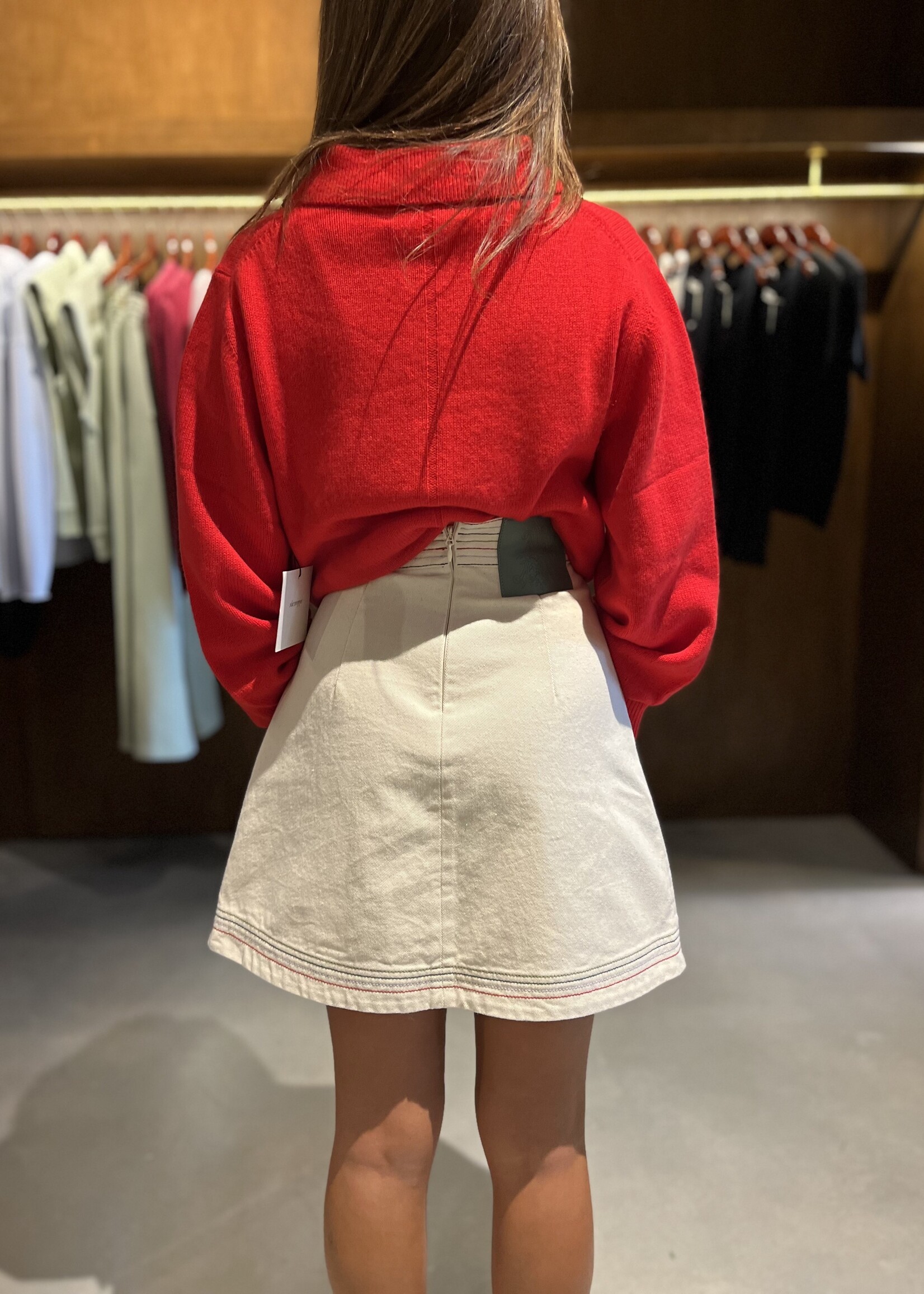 Alemais Norma Denim Mini Skirt