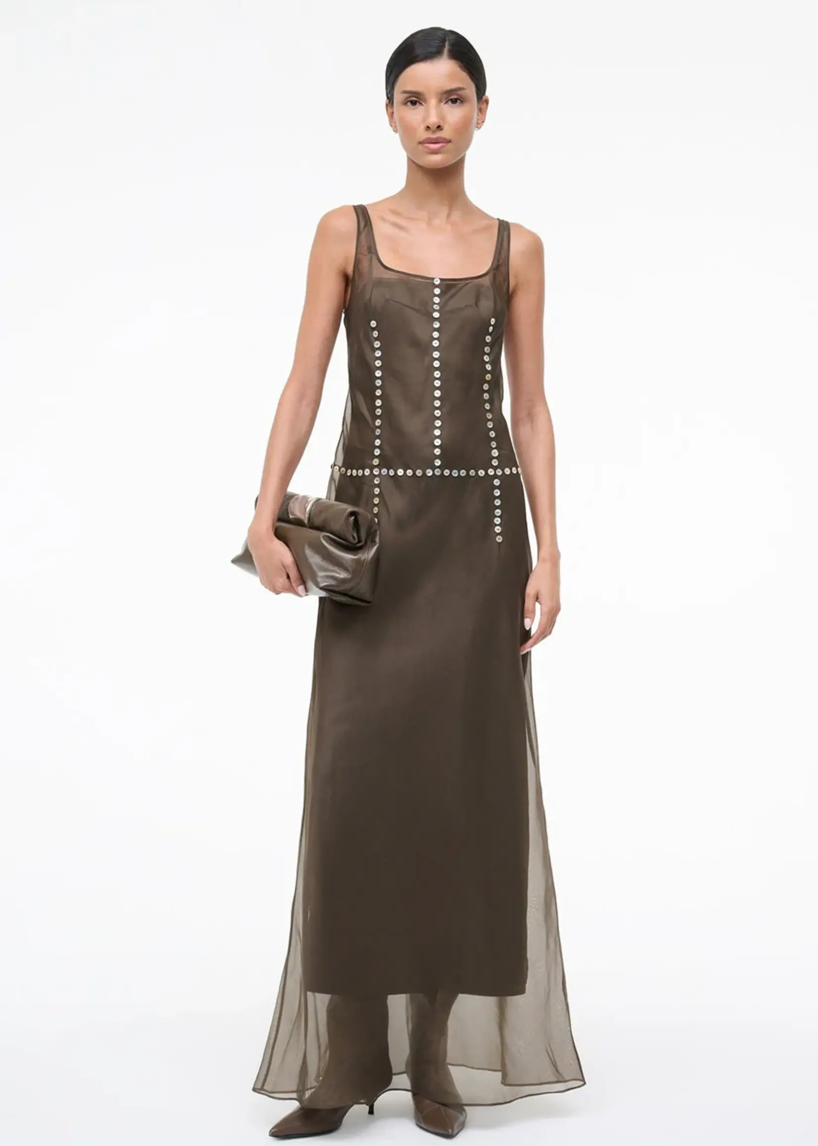 Staud Cuff Clutch- Truffle