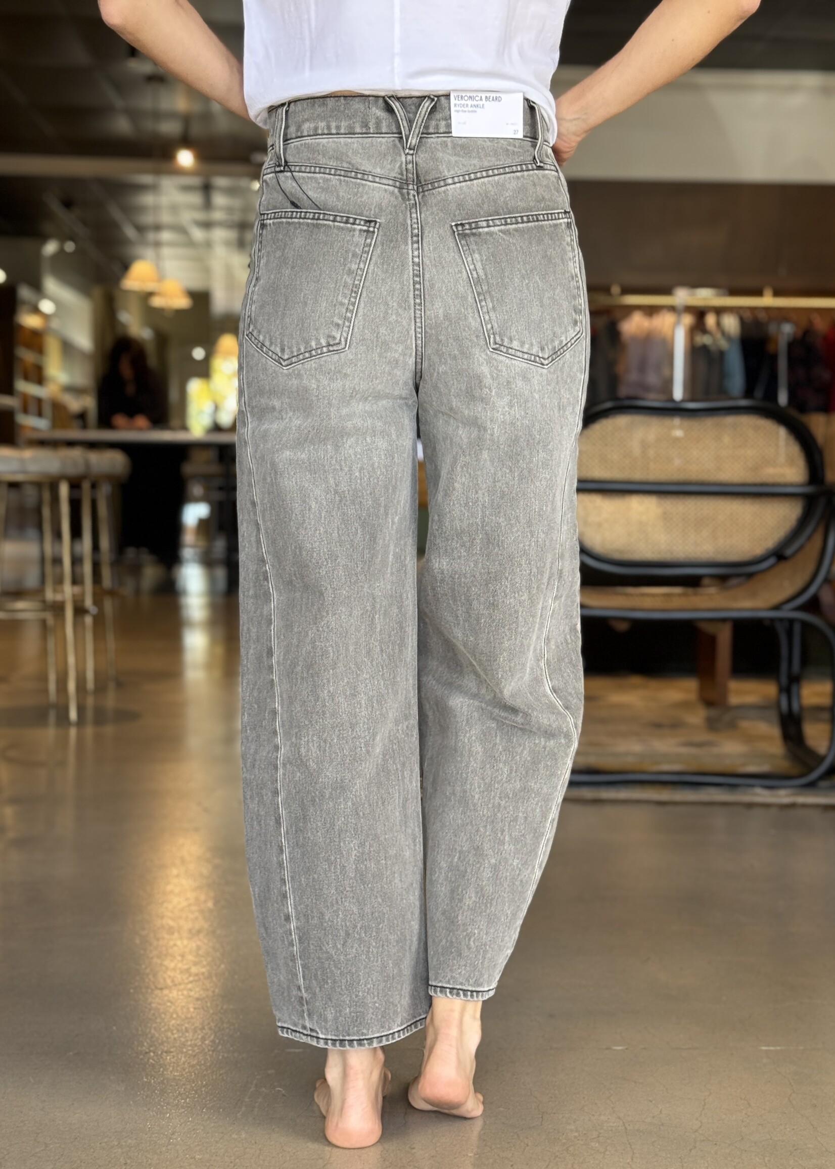 Veronica Beard Ryder Saddle Jean- Volcanic Dust