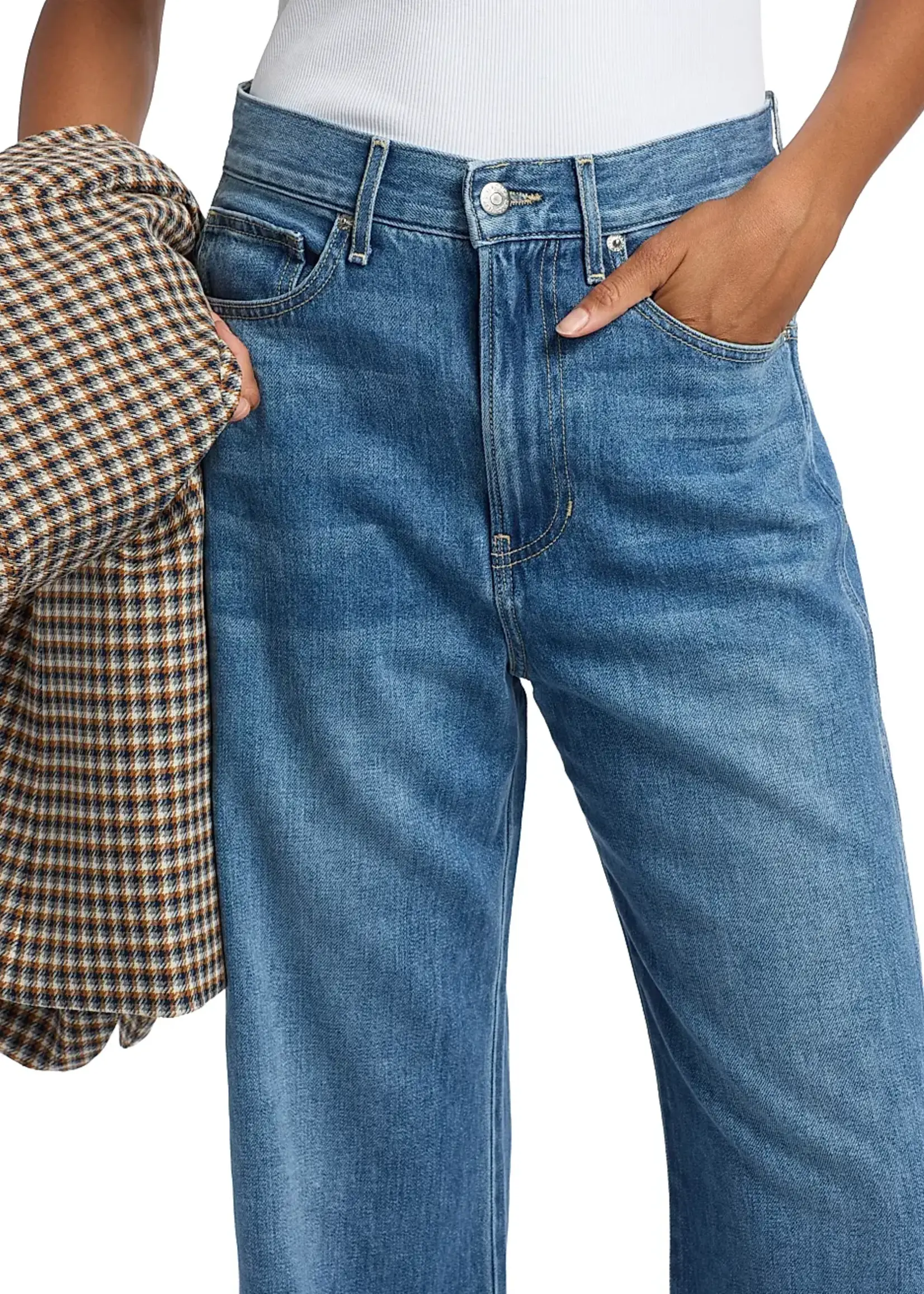 Veronica Beard Taylor High Rise Wide Leg- French Kiss