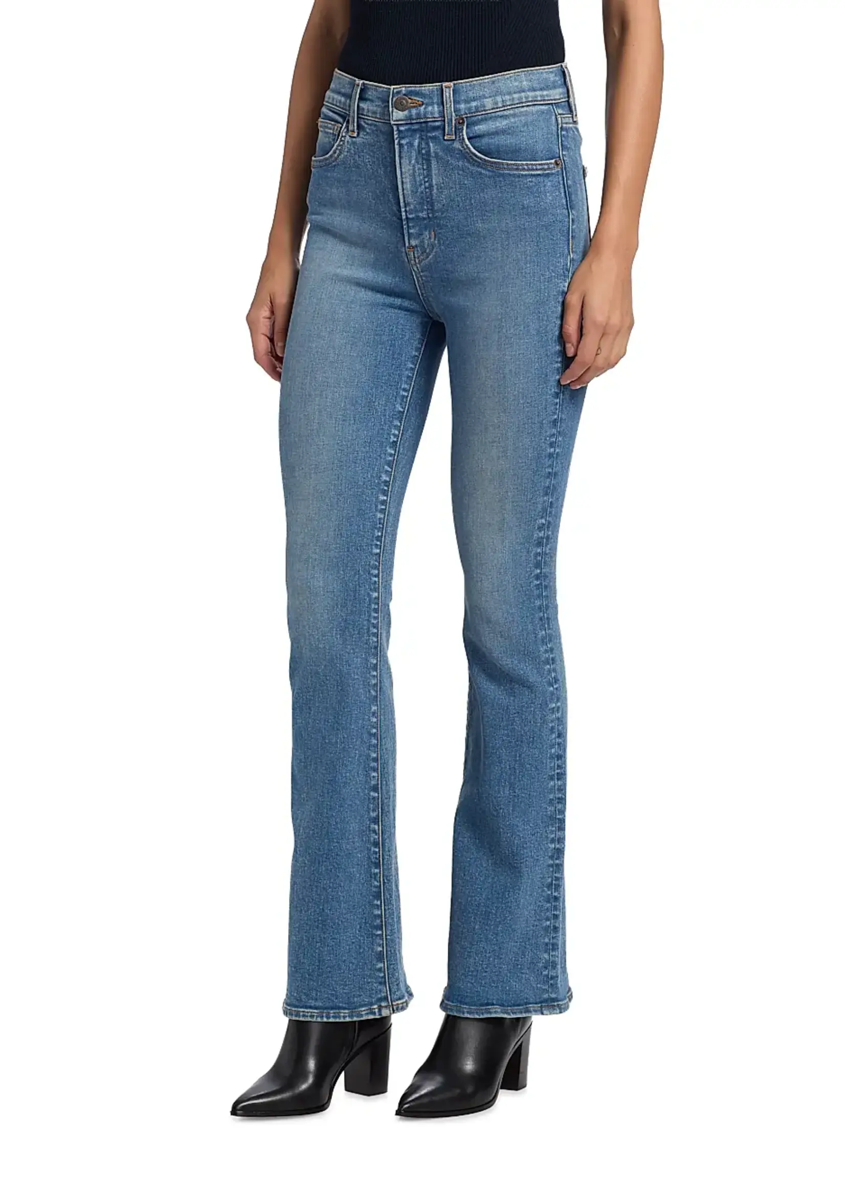 Veronica Beard Beverly Loafer Jeans- Ripple Haze